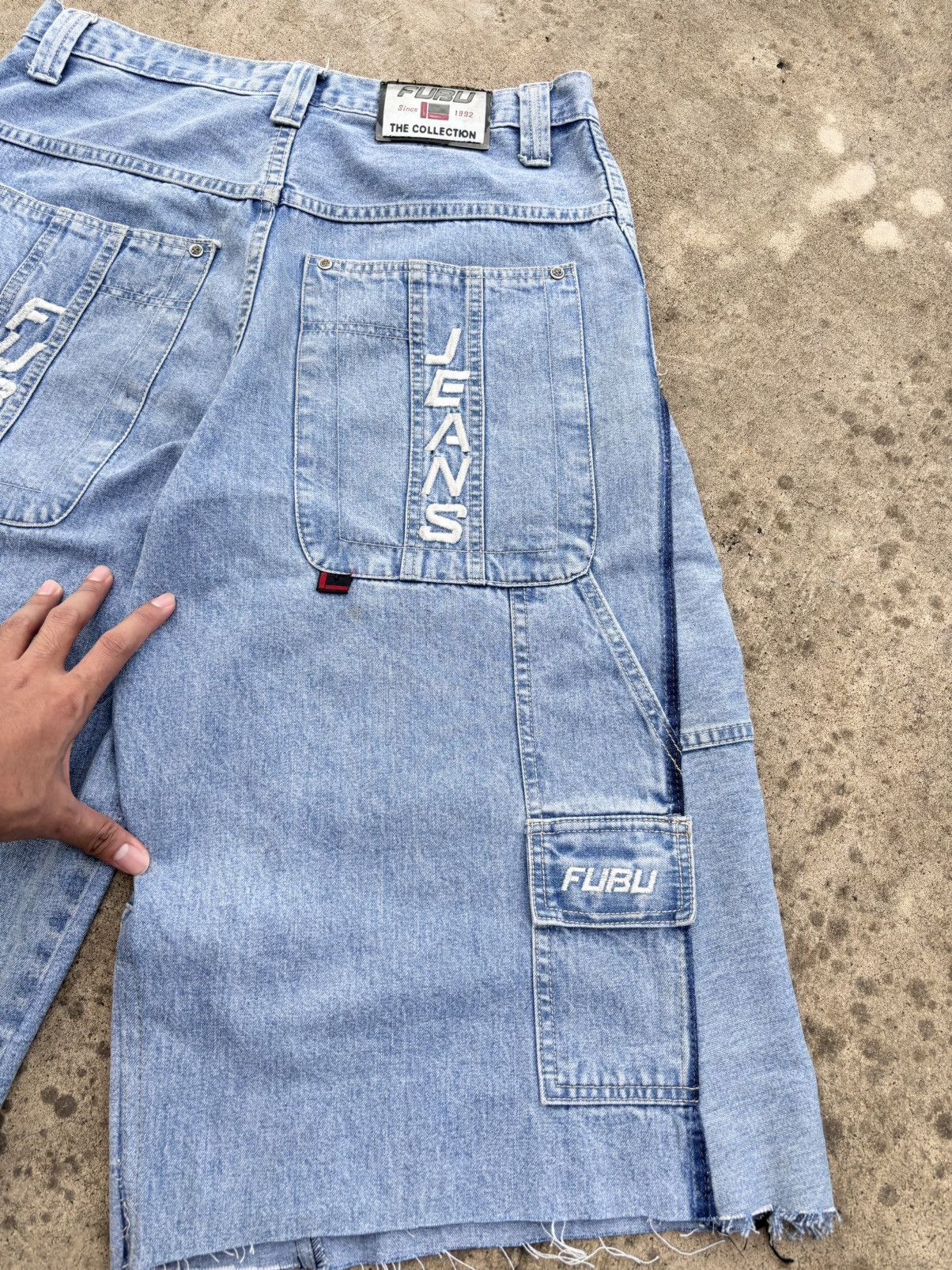 Fubu FUBU Short Jeans Big Bag (Jnco Style) Size US 32 / EU 48 - 3 Thumbnail