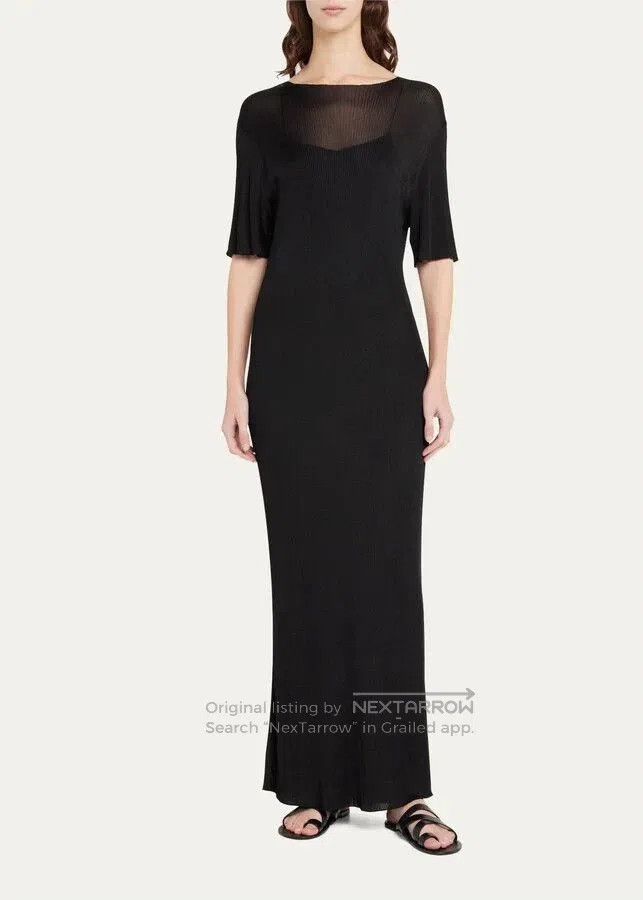 The Row The Row Gifu Black Dress. Size US XL / EU 56 / 4 - 8 Thumbnail