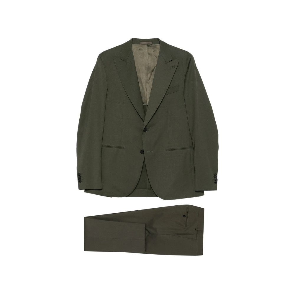 Caruso Caruso GREEN Suits - Single Breasted Suits Size US XL / EU 56 / 4 - 1 Thumbnail