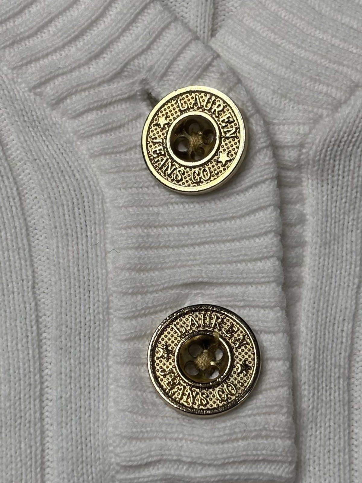 Polo Ralph Lauren Lauren Jeans Company Sweater Women's Medium Ribbed Gold Size M / US 6-8 / IT 42-44 - 5 Thumbnail