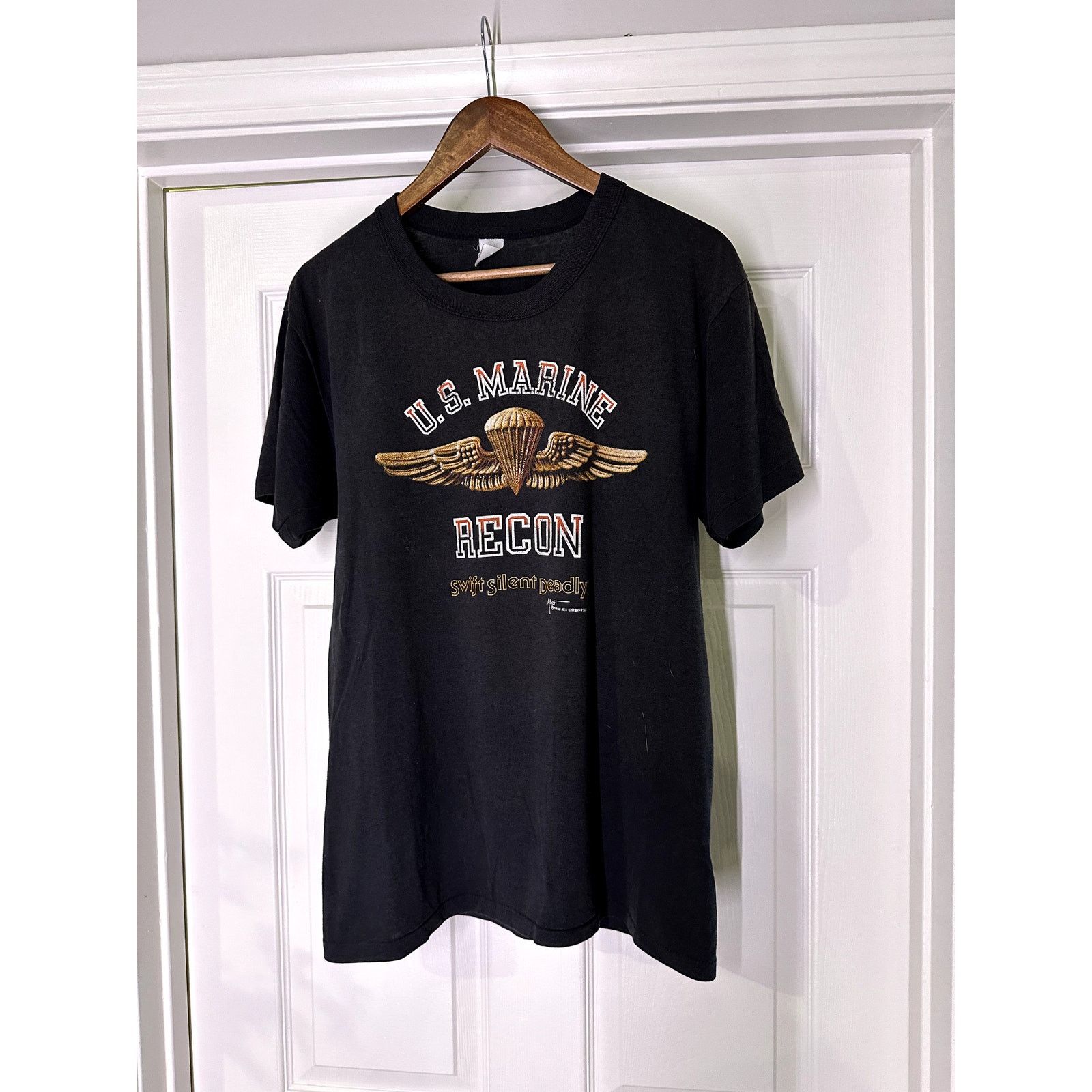 Other Vintage 80s US Marine Recon Swift Silent Deadly Size L Size US L / EU 52-54 / 3 - 1 Thumbnail