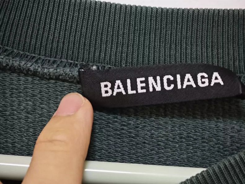 Balenciaga Balenciaga Navy Letter Hooded Sweatshirt Size M Size US M / EU 48-50 / 2 - 3 Thumbnail