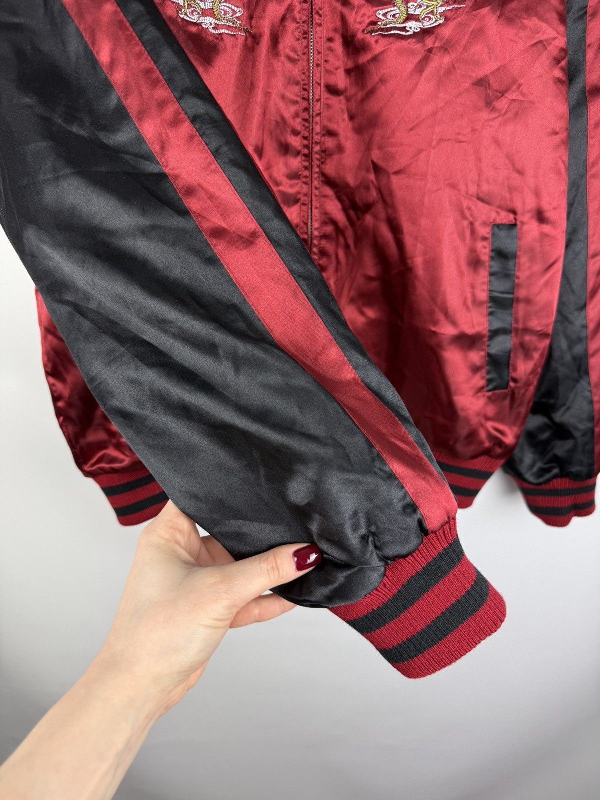 Japanese Brand YDU Co Men’s Japanese Embroidered Bomber Jacket Size L Size US L / EU 52-54 / 3 - 9 Thumbnail
