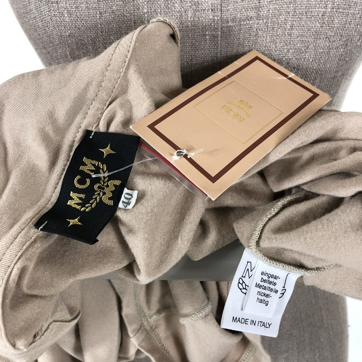 MCM BNWT Vintage MCM Italy Logo Viscose Long Sleeve Top Henley Polo T-Shirt Size S / US 4 / IT 40 - 12 Thumbnail