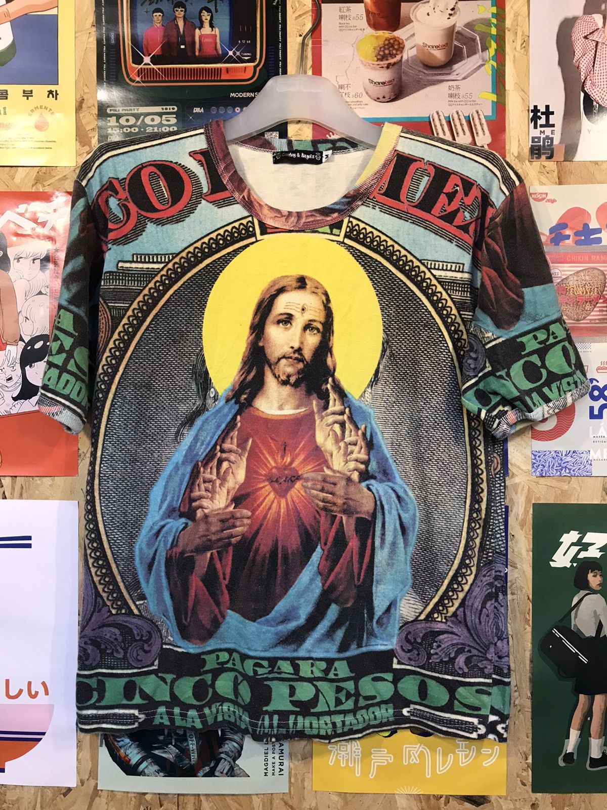 Other Cowboy & Angels Art Jesus Tee Shirt Size US M / EU 48-50 / 2 - 3 Thumbnail