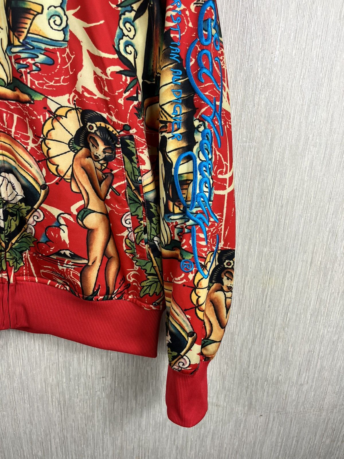 Ed Hardy Vintage Ed Hardy Christian Audigier zip y2k hoodie sexy girl Size US M / EU 48-50 / 2 - 20 Thumbnail