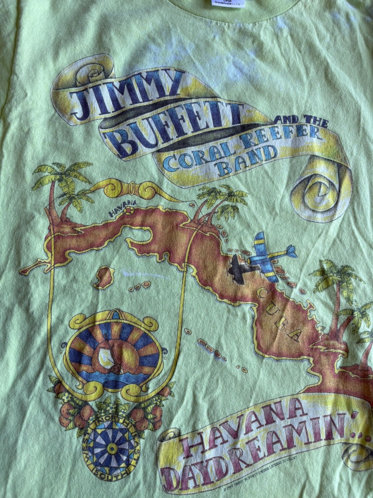 Band Tees × Vintage Vintage 1997 Jimmy Buffett Havana Dreamin Band tour T-shirt Size US L / EU 52-54 / 3 - 5 Thumbnail