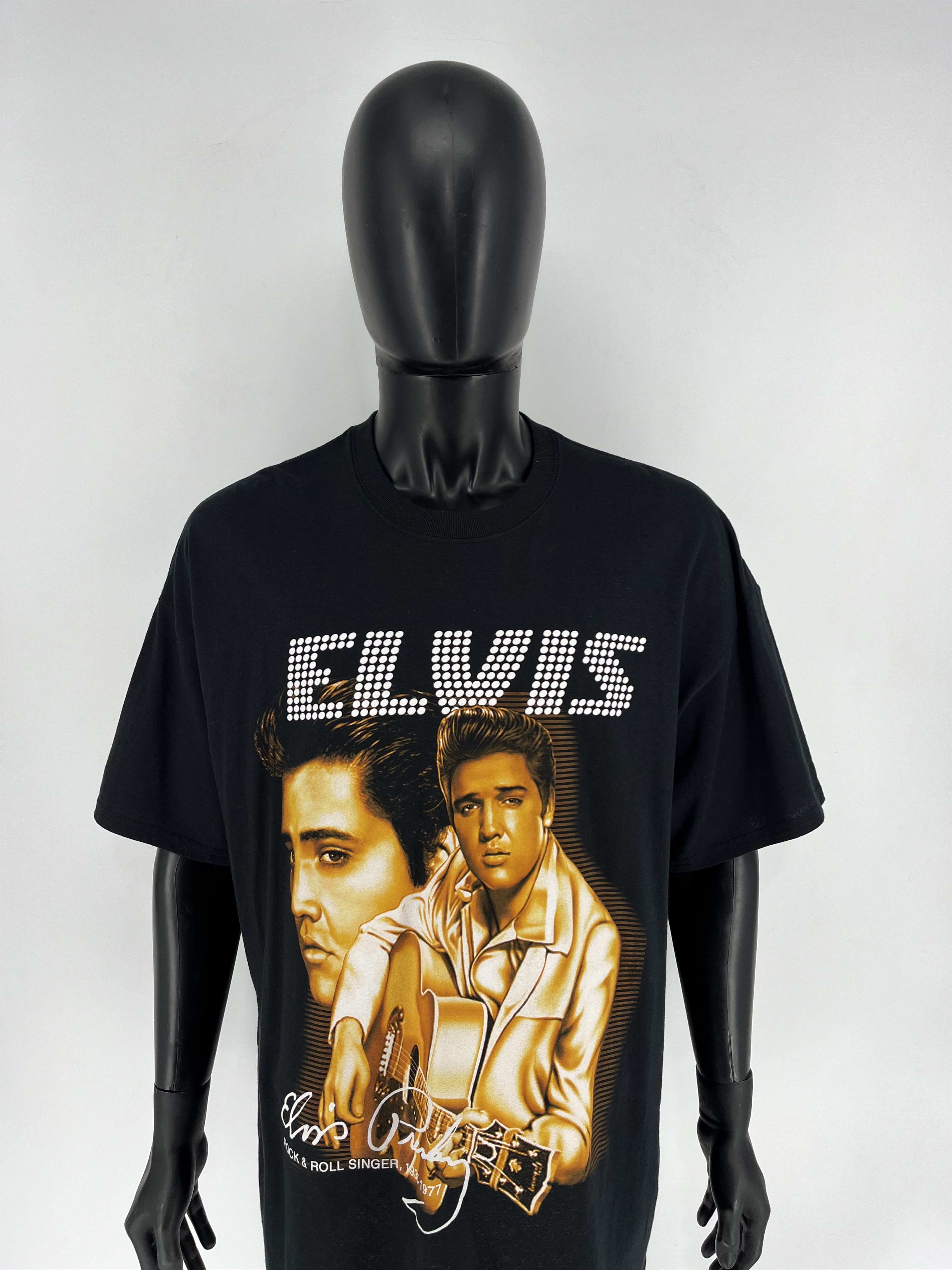 Band Tees × Vintage Vintage 90S Elvis Presley Tee Streetwear Fashion TOUR BAND Size US XXL / EU 58 / 5 - 5 Thumbnail