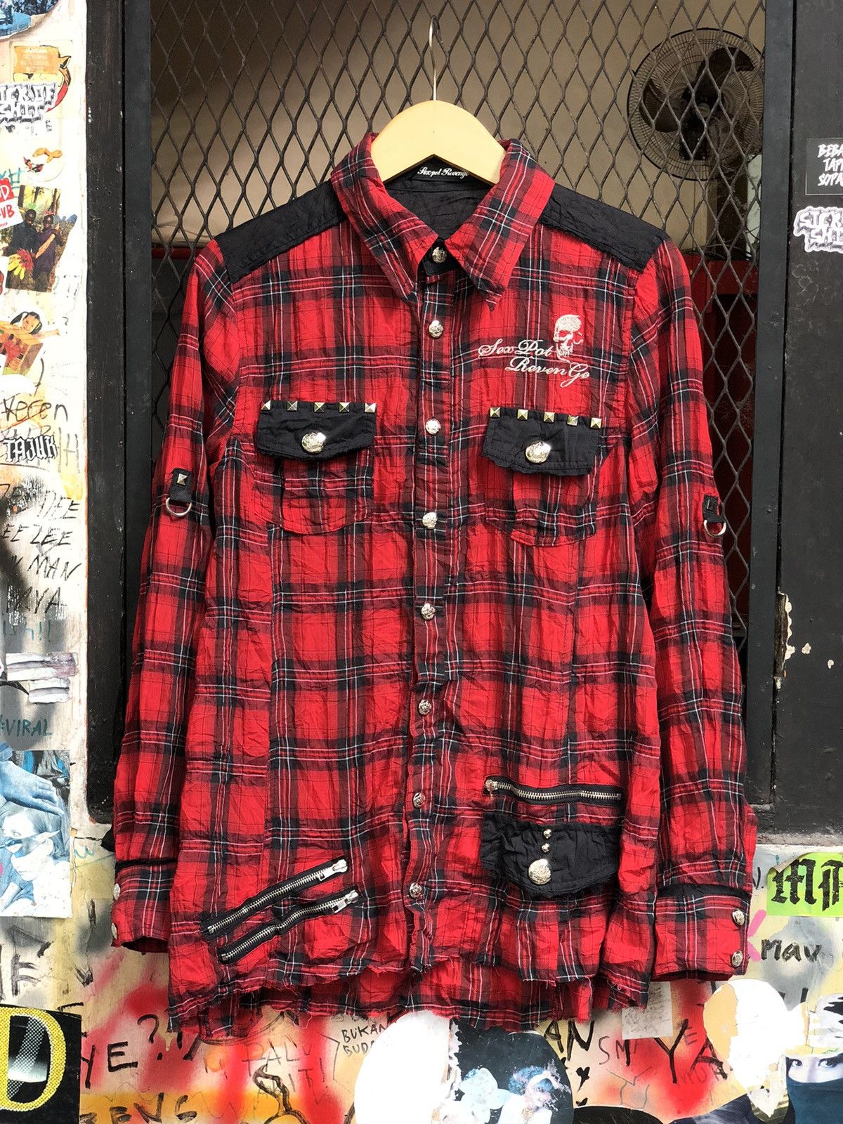 If Six Was Nine × Japanese Brand × Le Grande Bleu (L.G.B.) JAPANESE SEXPOT REVENGE SKULL PUNK STYLE Size US L / EU 52-54 / 3 - 1 Thumbnail