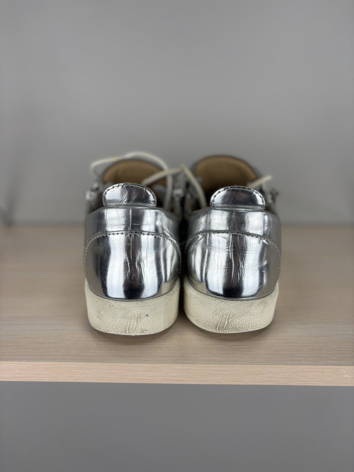 Designer × Giuseppe Zanotti Womens sneakers Giuseppe Zanotti Size 36 Color White/Gray Size US 6 / IT 36 - 8 Thumbnail