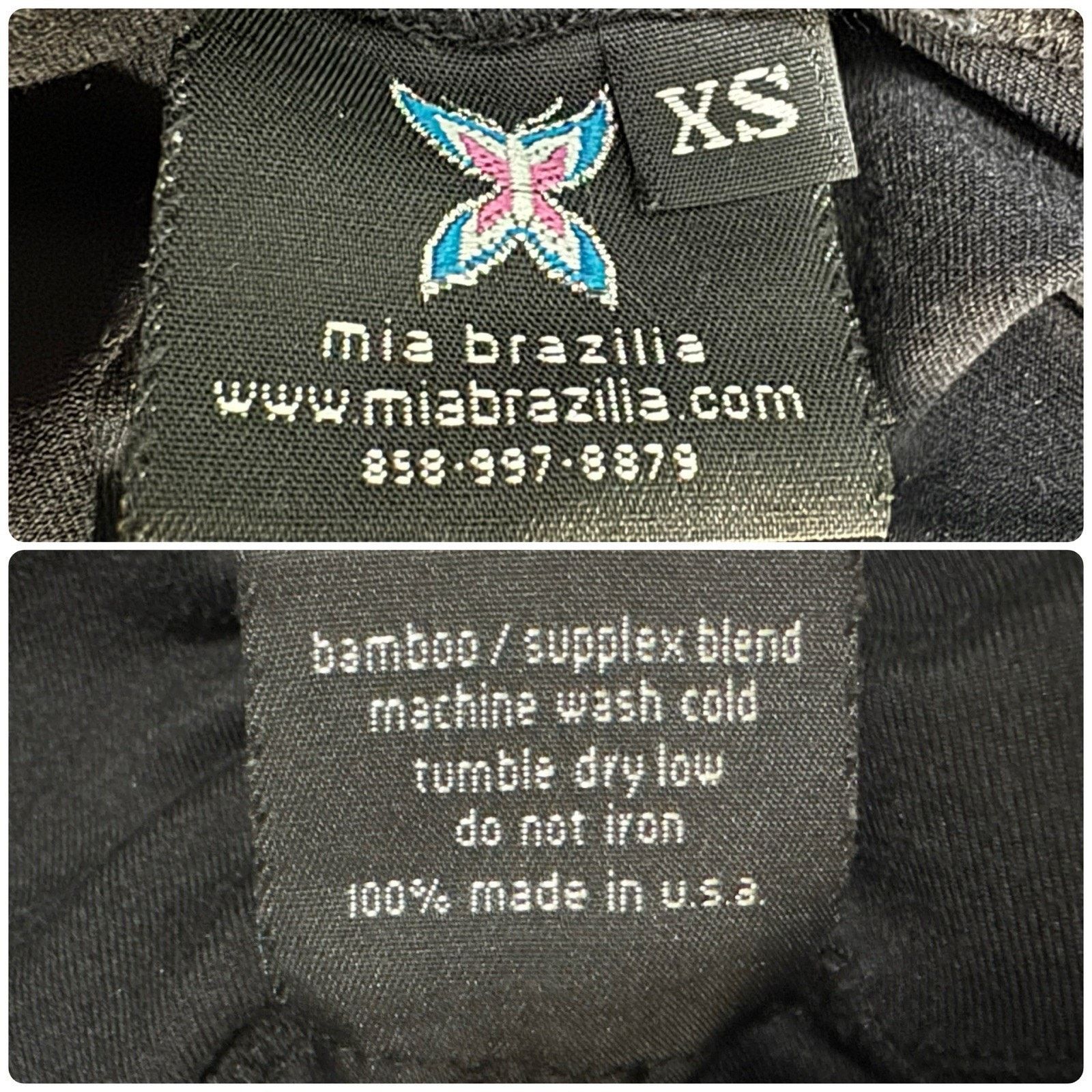 Other MIA BRAZILIA Kaneta Black Lace Bell Bottom Leggings Dance XS Size 26" / US 2 / IT 38 - 10 Thumbnail