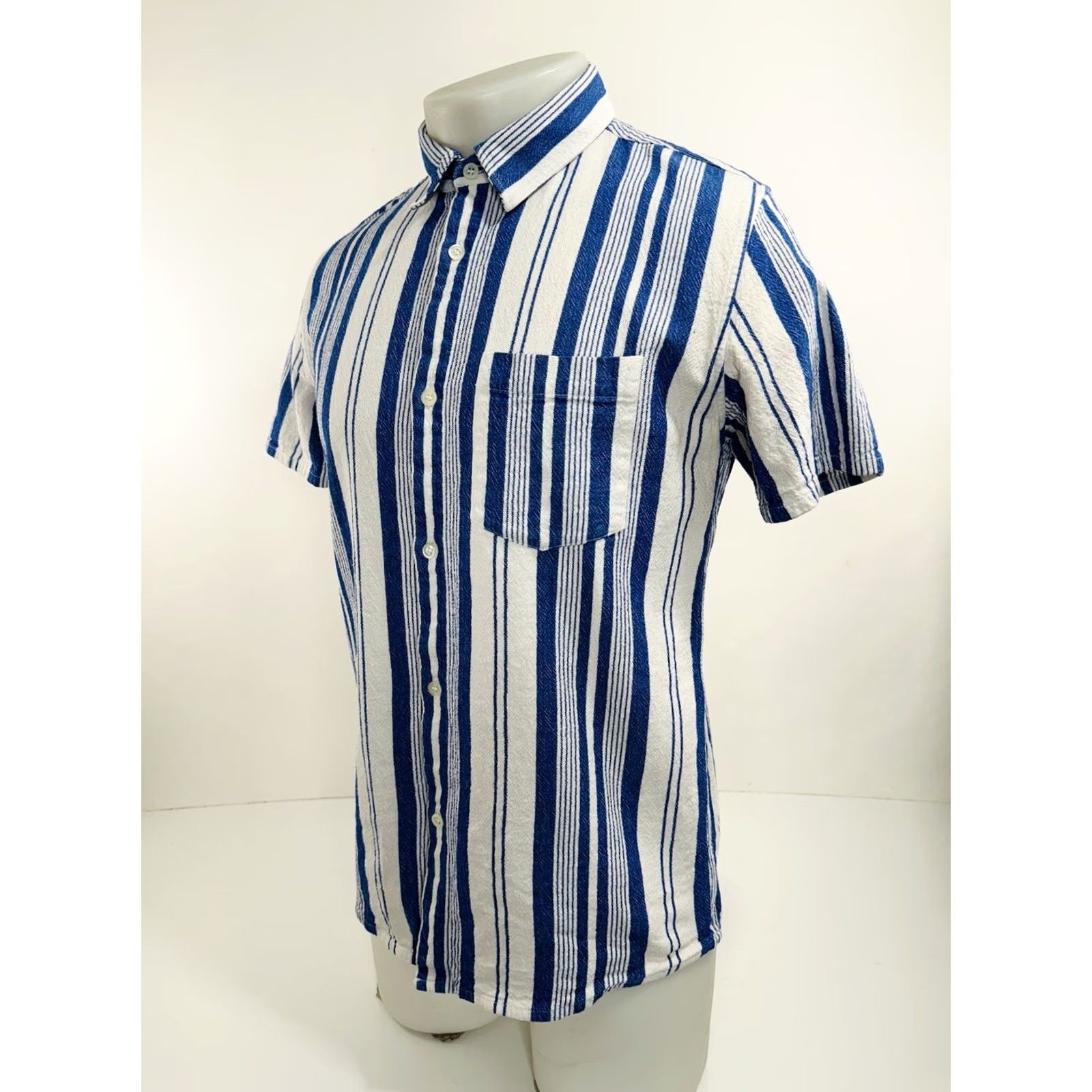 A.P.C. A.P.C. Rue Madame Paris - Mens S / M Striped Shirt Size US S / EU 44-46 / 1 - 3 Thumbnail
