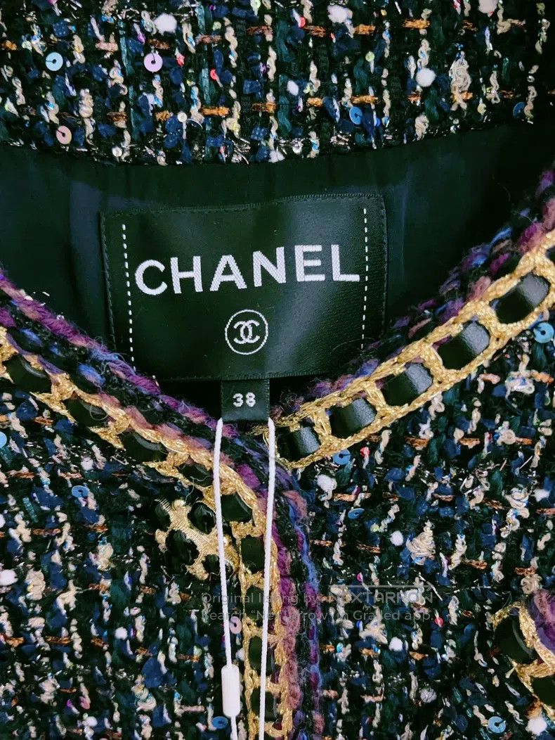 Chanel Chanel Colourful shiny silk coat Size XS / US 0-2 / IT 36-38 - 2 Thumbnail