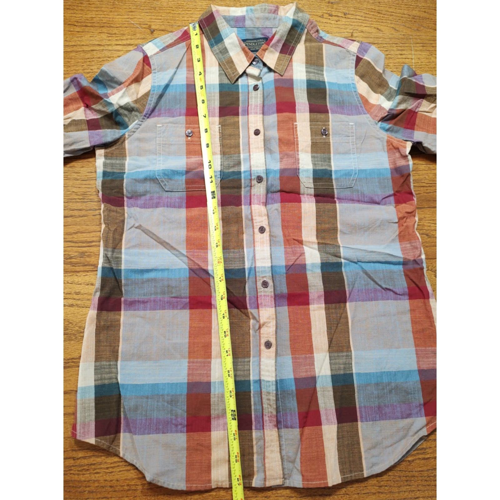 Pendleton Pendleton Shirt Womens Medium Plaid Colorful Cotton Size M / US 6-8 / IT 42-44 - 6 Thumbnail