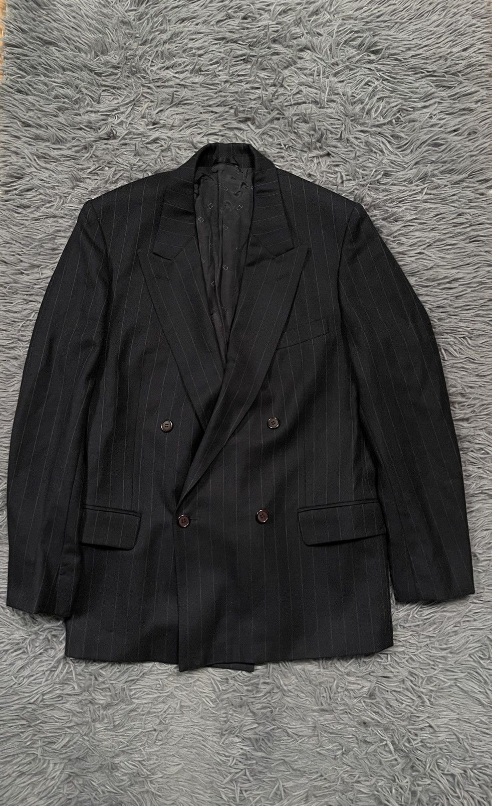 Christian Dior Monsieur 80s vintage striped blazer jacket
