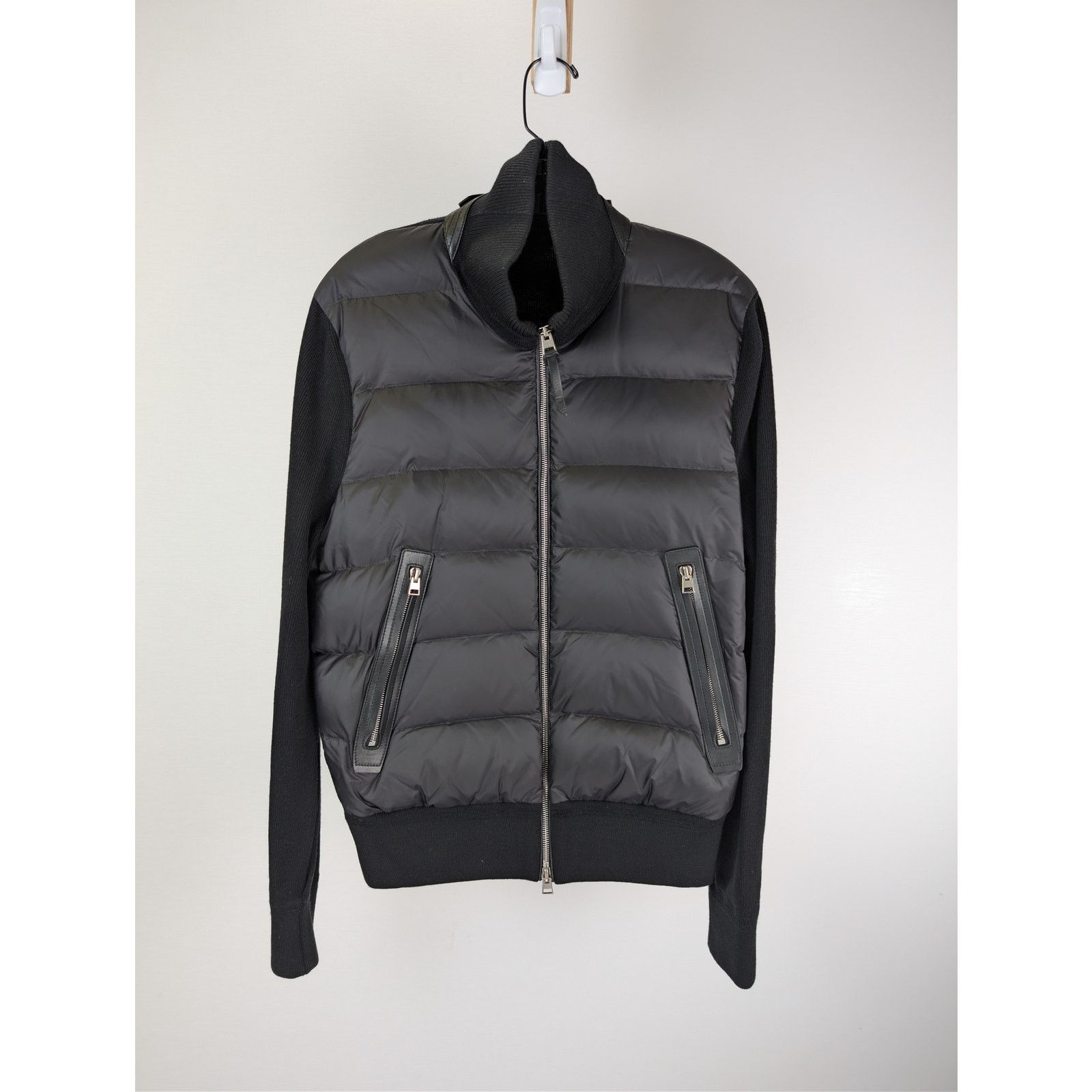 Tom Ford o1rshd1 CC20 Media Puffer Front Merino Wool Cardigan Jacket Size US M / EU 48-50 / 2 - 1 Thumbnail
