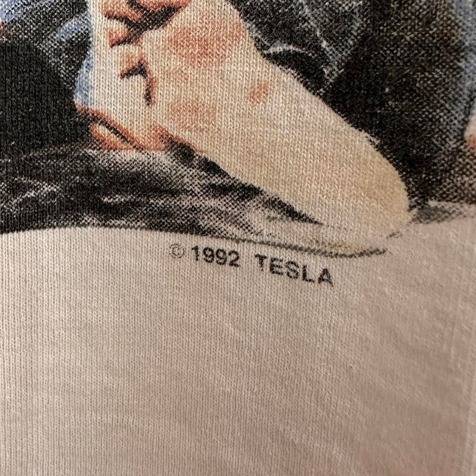 Band Tees × Vintage Vintage 1992 Tesla Band Shirt Size US L / EU 52-54 / 3 - 3 Thumbnail