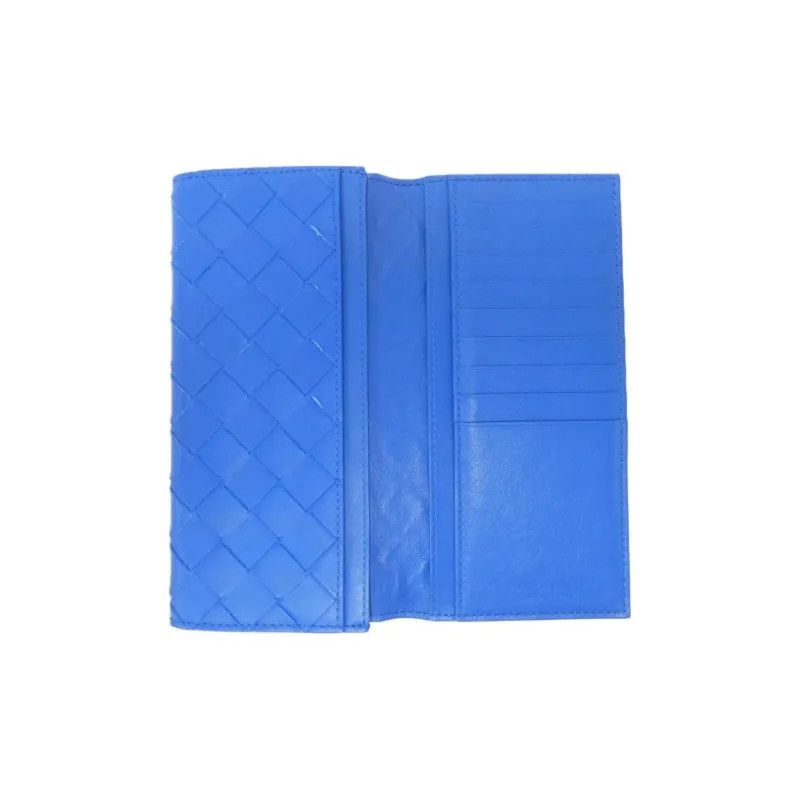 Bottega Veneta o1n1vont1124 Size: OS / Slim Long Wallet in Blue Size ONE SIZE - 3 Thumbnail