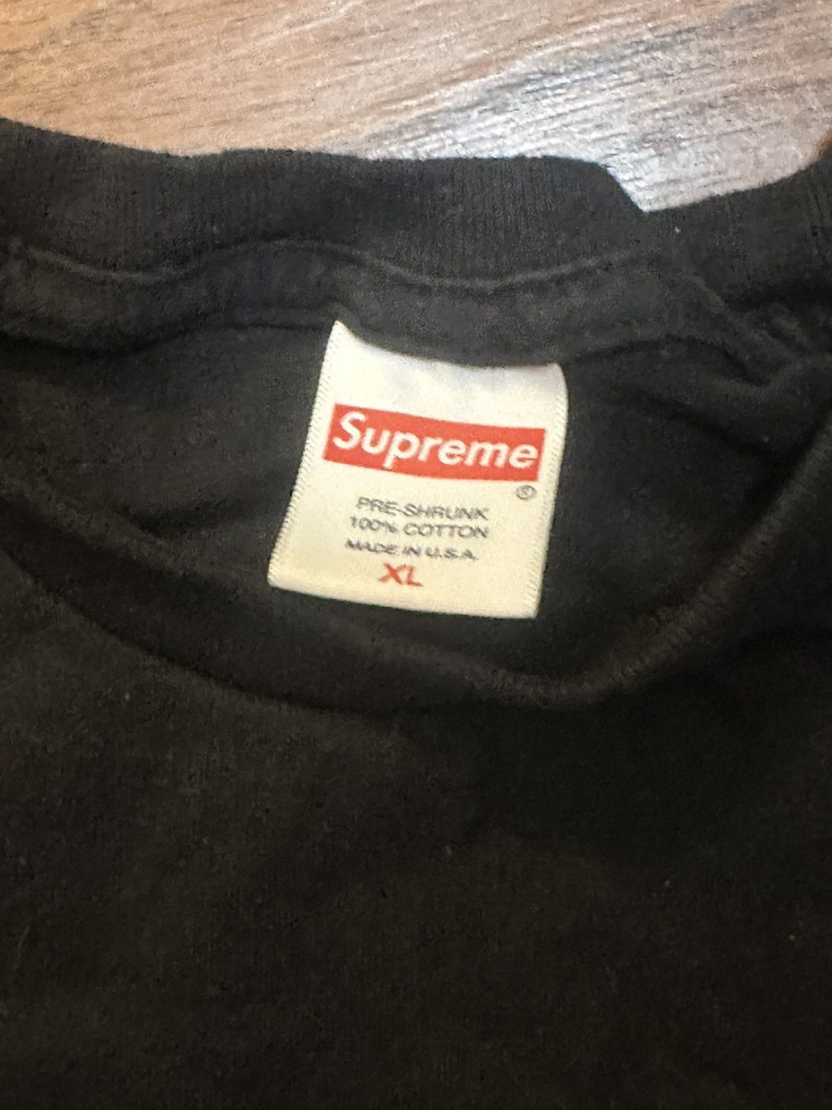 Supreme Supreme black tee with back graphic Size US XL / EU 56 / 4 - 2 Thumbnail