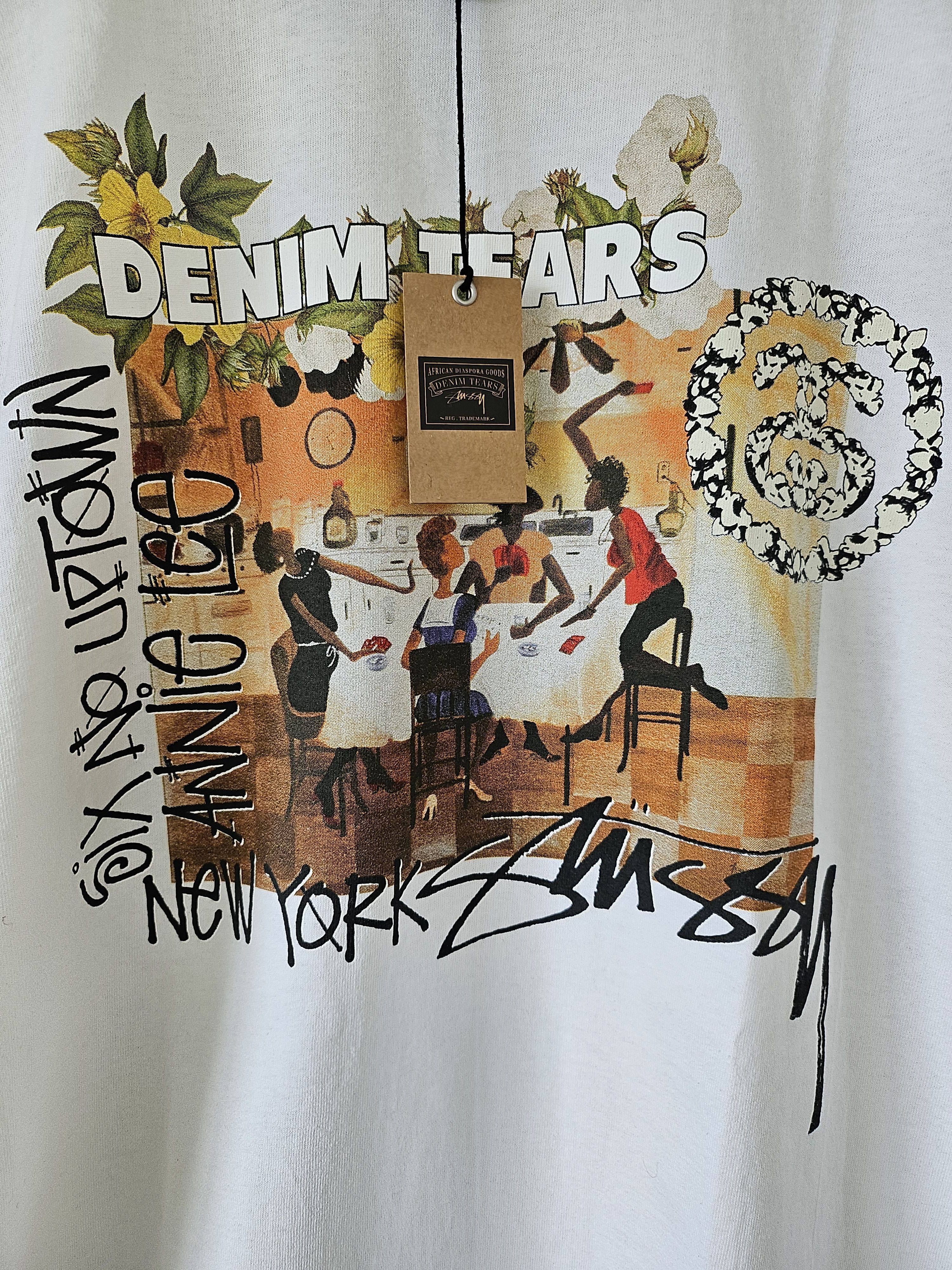 DENIM TEARS × Stussy BNWT Tshirt Stussy Denim Tears Size US L / EU 52-54 / 3 - 2 Thumbnail