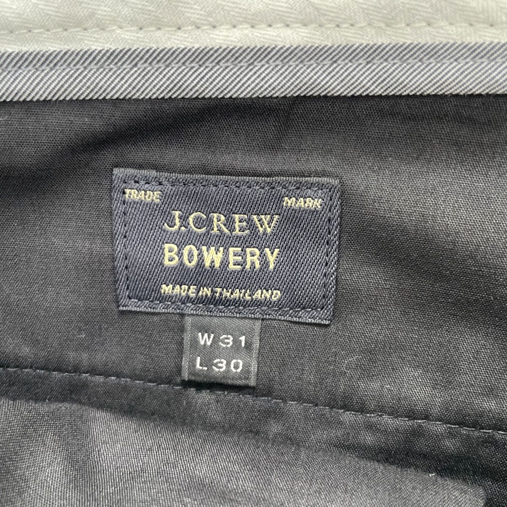 J.Crew J Crew Pants Mens Blue Bowery Slim Wool Straight Leg Dress Business 31x30 Lined Size US 31 - 3 Thumbnail