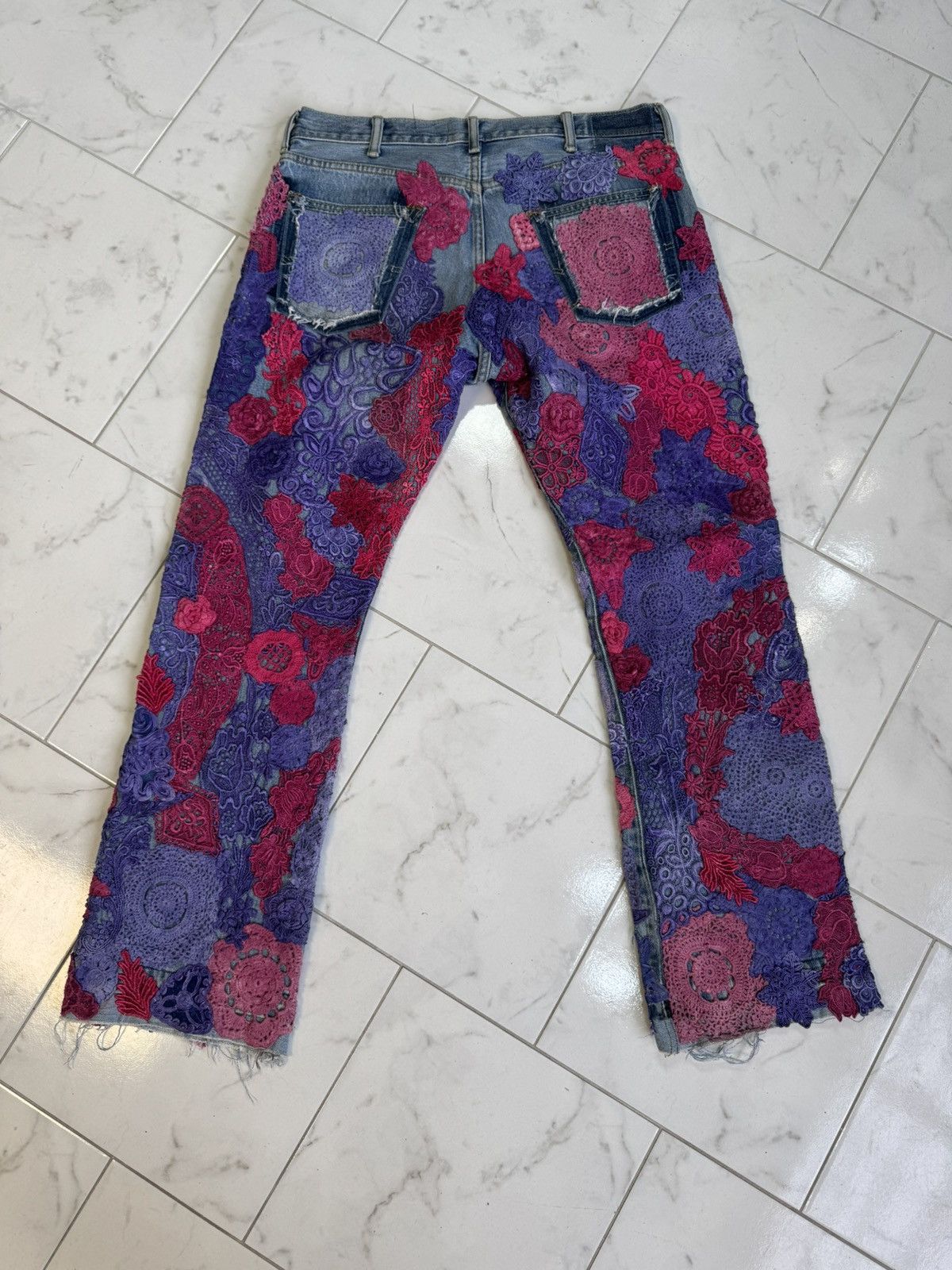 Earthling 1/1 Earthling VIP Patch Thread Denim Jeans Size US 35 - 3 Thumbnail
