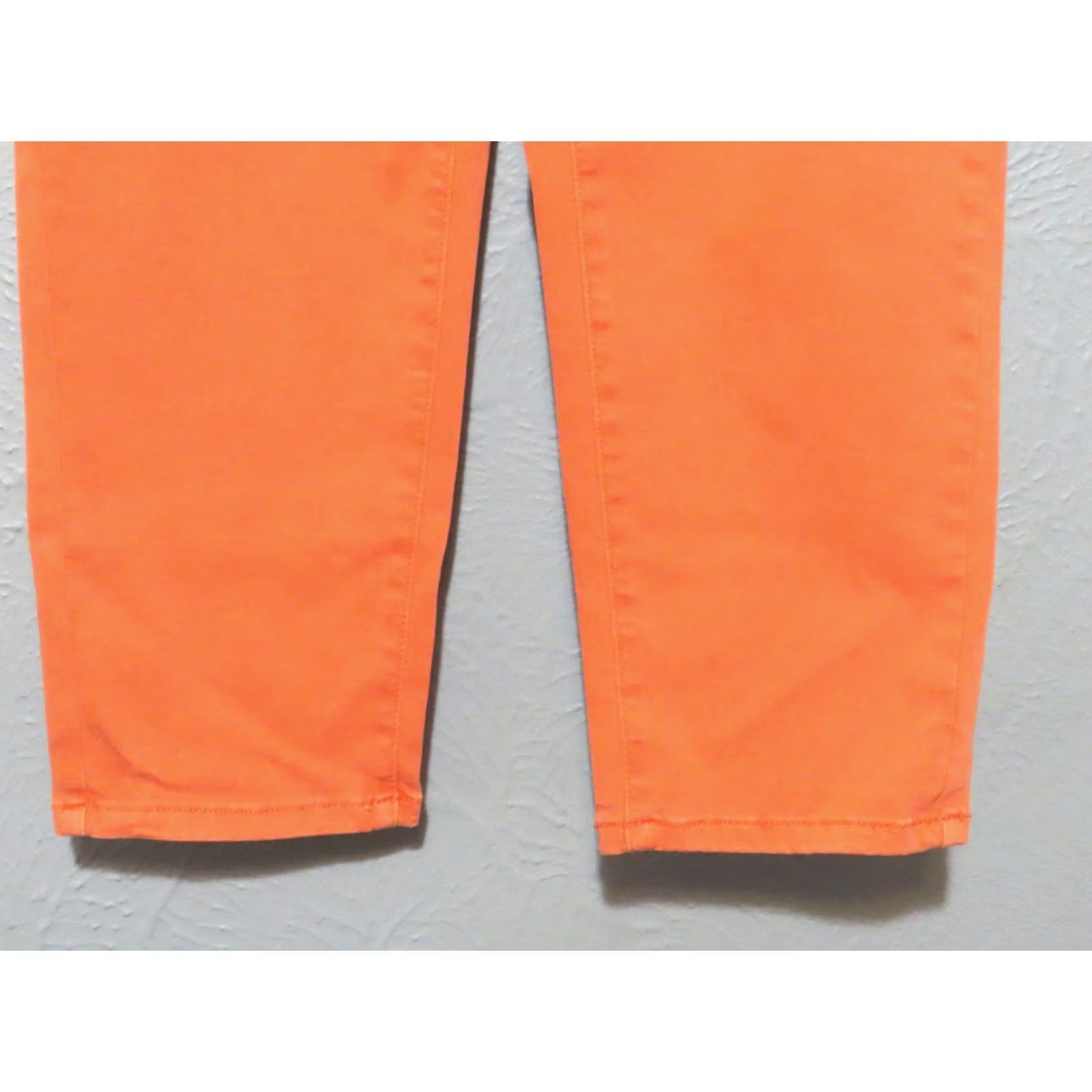 Vintage FDJ French Dressing Jeans Women's 6 Capris Tangerine Orange 5-Pocket Denim Capri Summer Spring Fall NWT Size 28" / US 6 / IT 42 - 2 Thumbnail