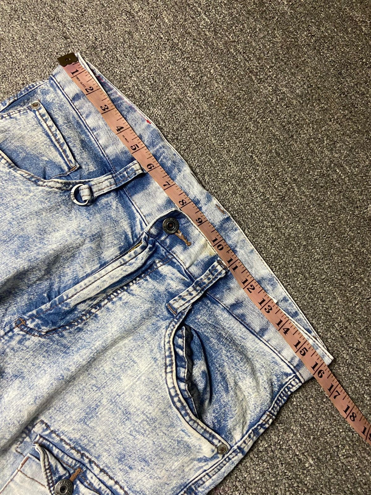Japanese Brand Iz Frontier BDXSTRETCH + ICE FEEL DENIM CARGO JEANS (165) Size US 32 / EU 48 - 7 Thumbnail