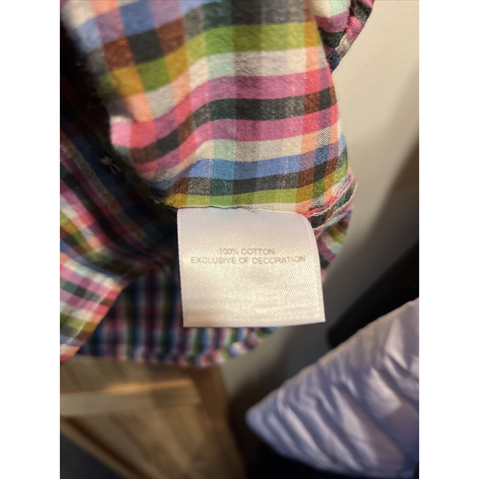 Cremieux Cremieux Men’s M Colored Check Button Cotton Slim Fit Shirt Size US M / EU 48-50 / 2 - 7 Thumbnail