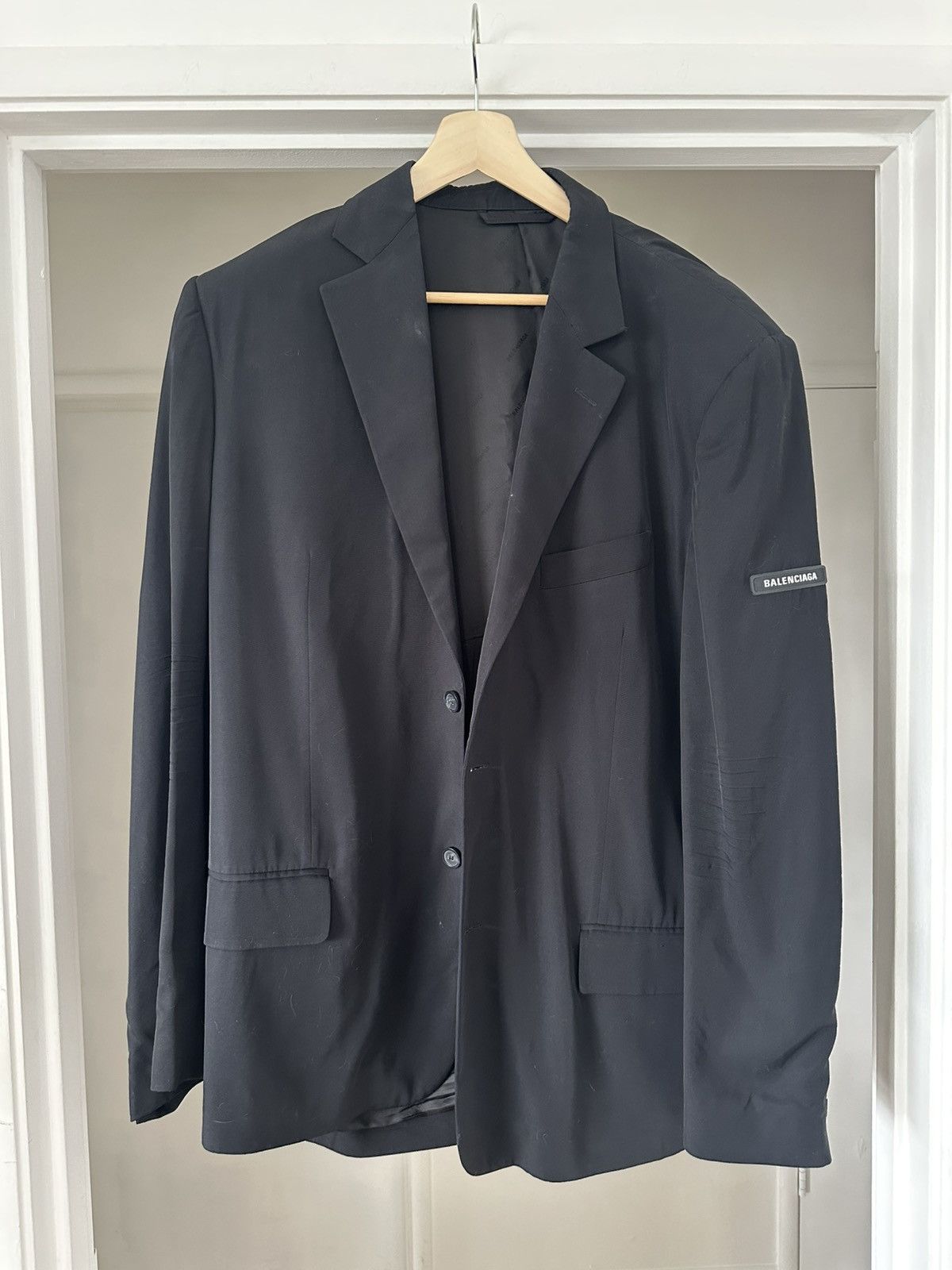 Balenciaga Balenciaga Wardrobe Viscose Blazer Size US M / EU 48-50 / 2 - 2 Thumbnail
