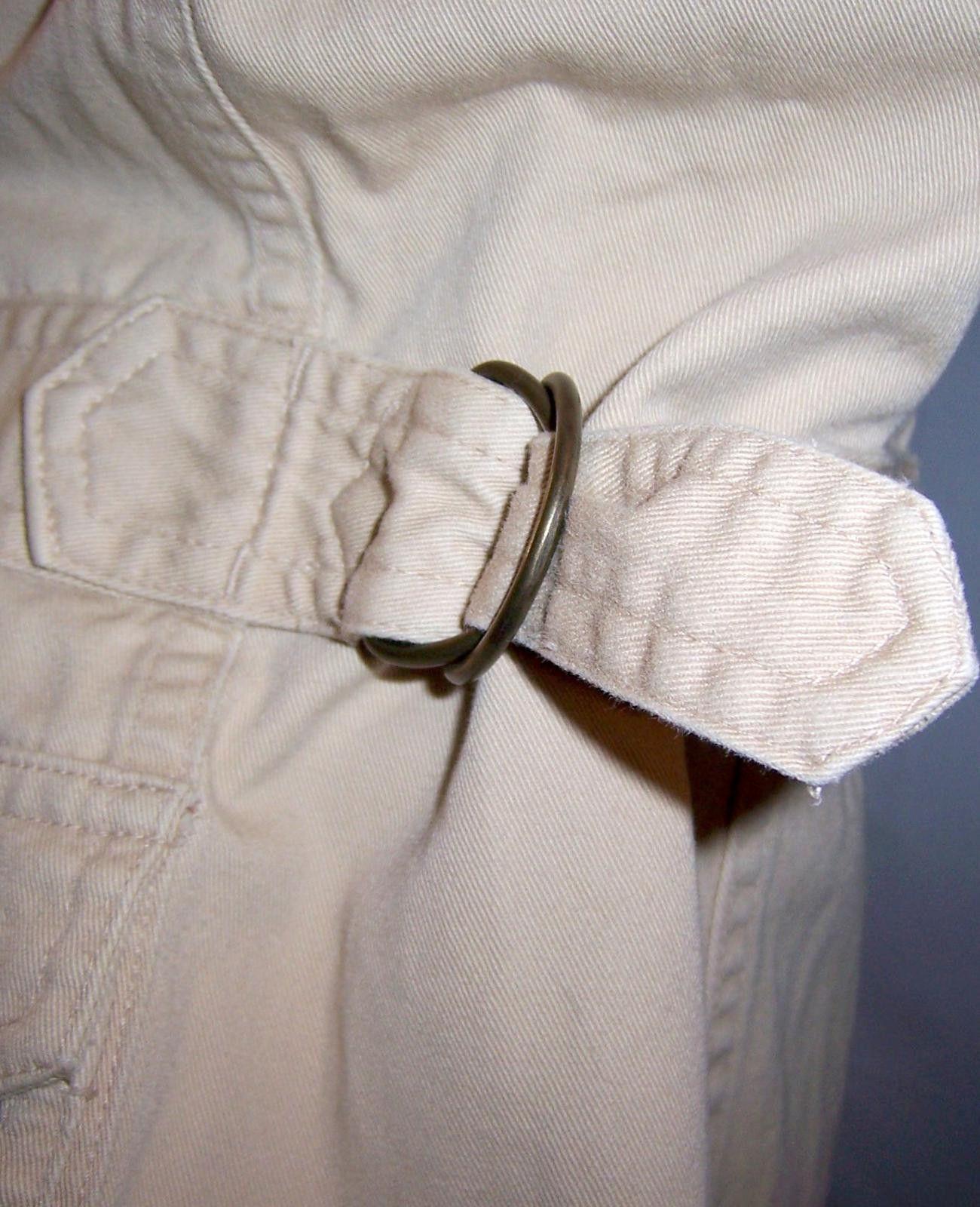 Liz Claiborne Crazy Horse Liz Claiborne-Women's Tan/Khaki Safari Jacket- M Size M / US 6-8 / IT 42-44 - 4 Thumbnail