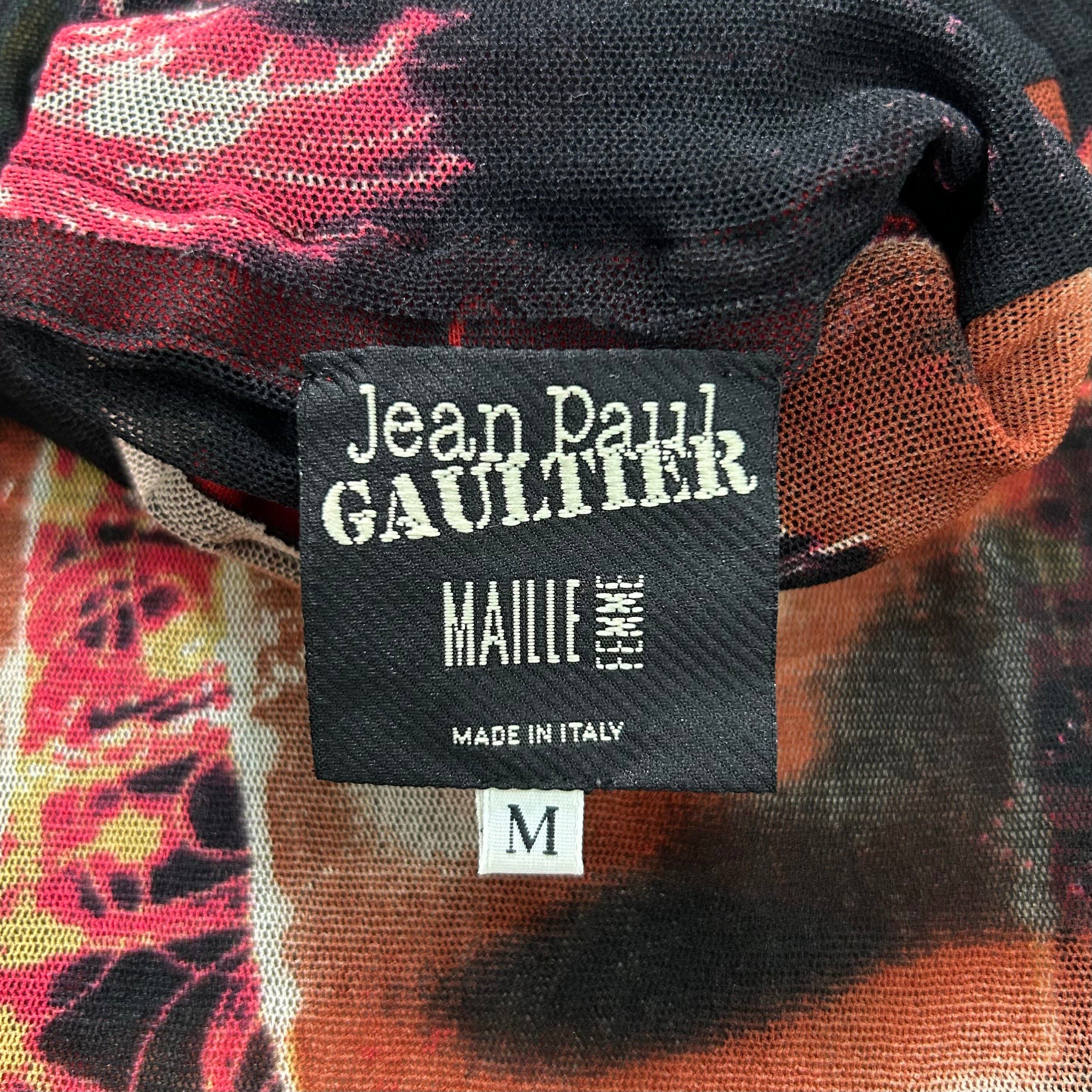 Jean Paul Gaultier Jean Paul Gaultier "Pigalle" Paris Lights Mesh Graphic Longs Size US M / EU 48-50 / 2 - 5 Thumbnail