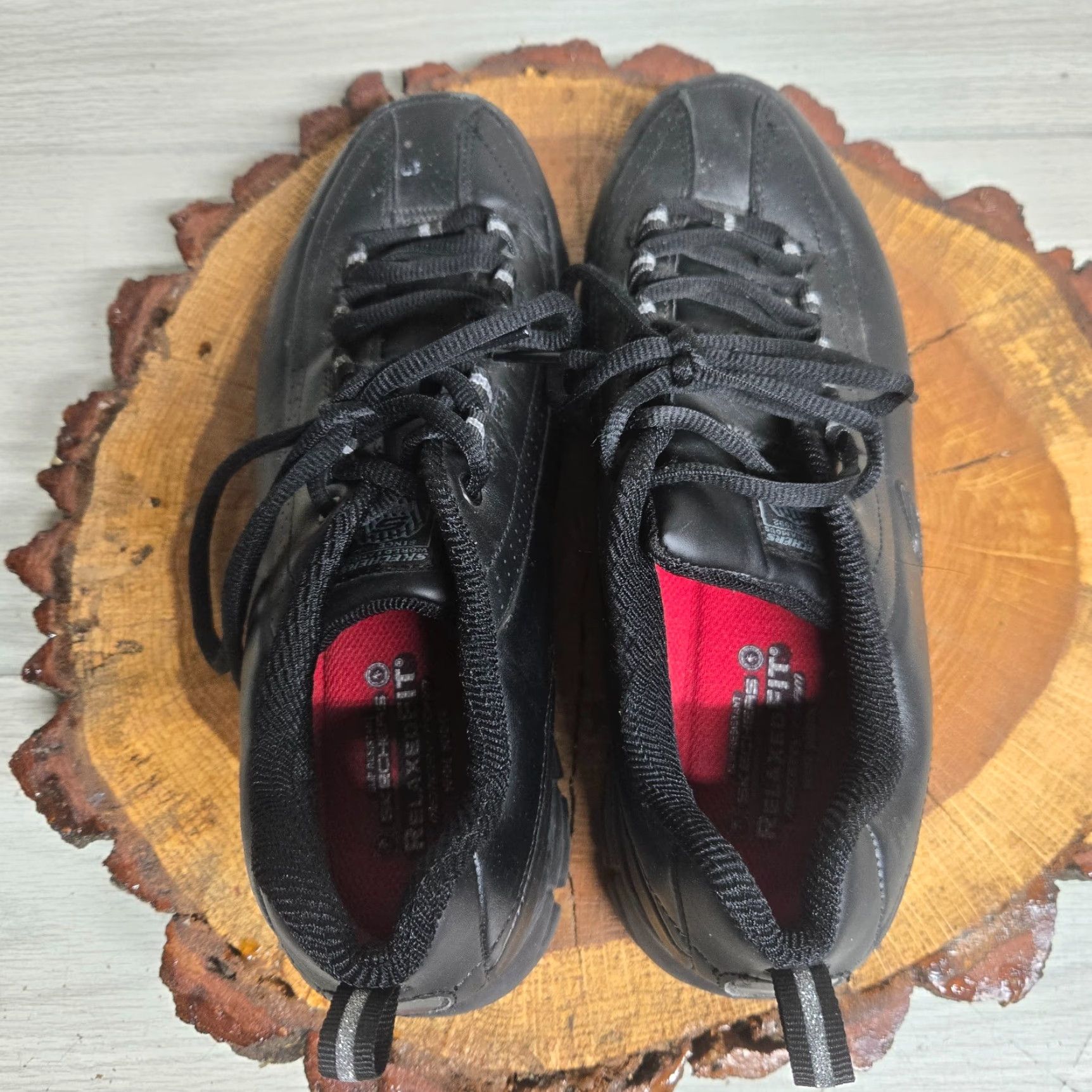 SKECHERS Skechers Relaxed Fit Flex Sole Sneakers - Black - Women's - Size 10 - Slip Resistant - Memory Foam - Low Top Athletic Shoes Size US 10 / IT 40 - 5 Thumbnail