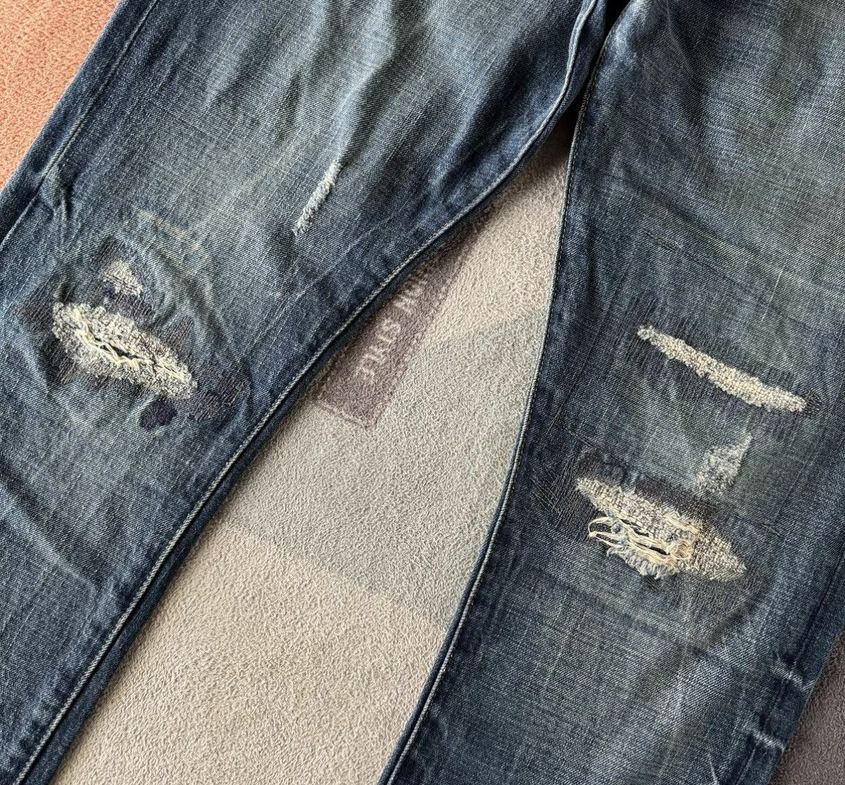 Polo Ralph Lauren Ralph Lauren Polo Distressed Patchwork Jeans K22 Size US 32 / EU 48 - 5 Thumbnail