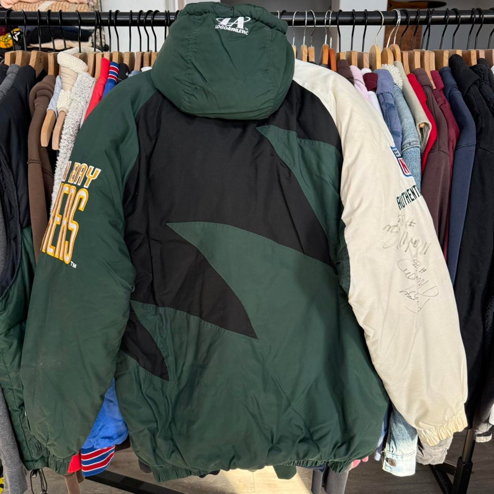 Logo Athletic Vintage 90s Signed Logo Athletic Packers Sharktooth Puffer Size US M / EU 48-50 / 2 - 7 Thumbnail