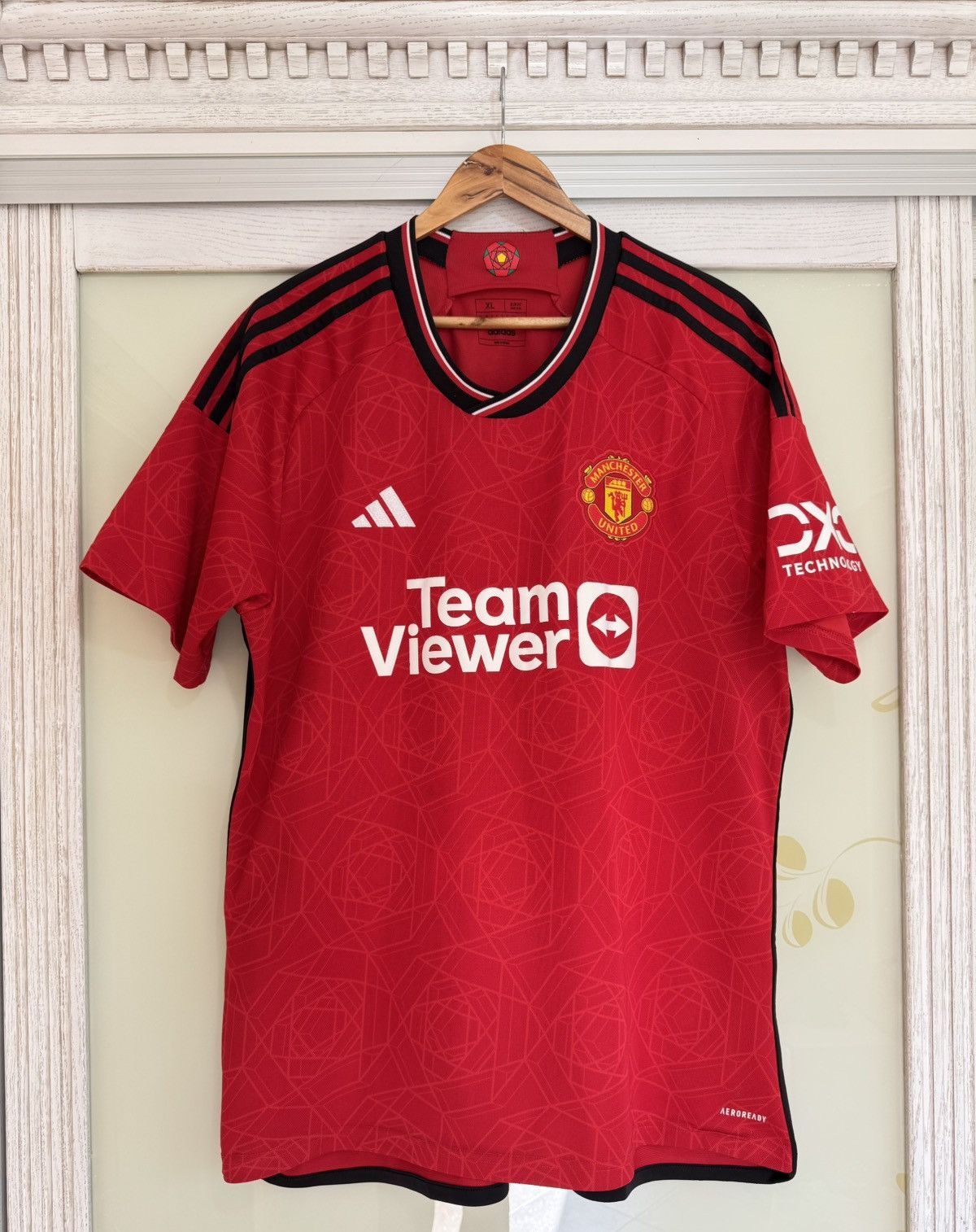 Adidas Manchester United 2023-2024 Home Soccer Jersey Football Kit Size US XL / EU 56 / 4 - 1 Thumbnail