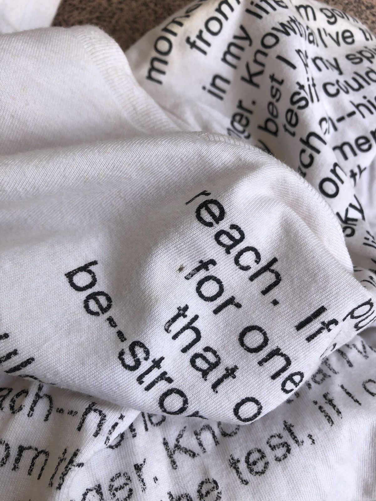 Japanese Brand Comme ca ism poem longsleeve Size US L / EU 52-54 / 3 - 6 Thumbnail