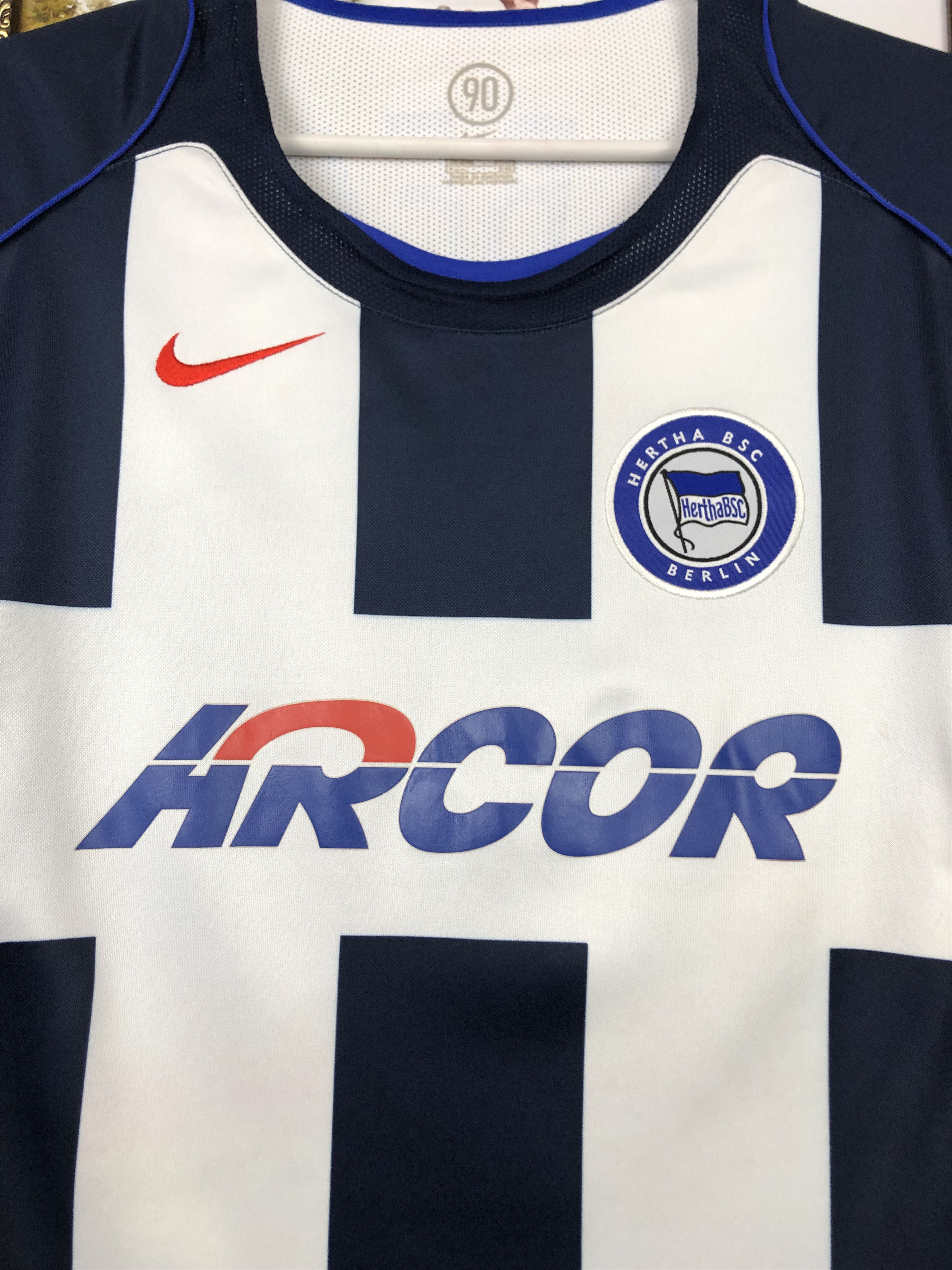 Nike Hertha Home football shirt 2004 Soccer #11 Gilberto Nike Size US XXL / EU 58 / 5 - 5 Thumbnail