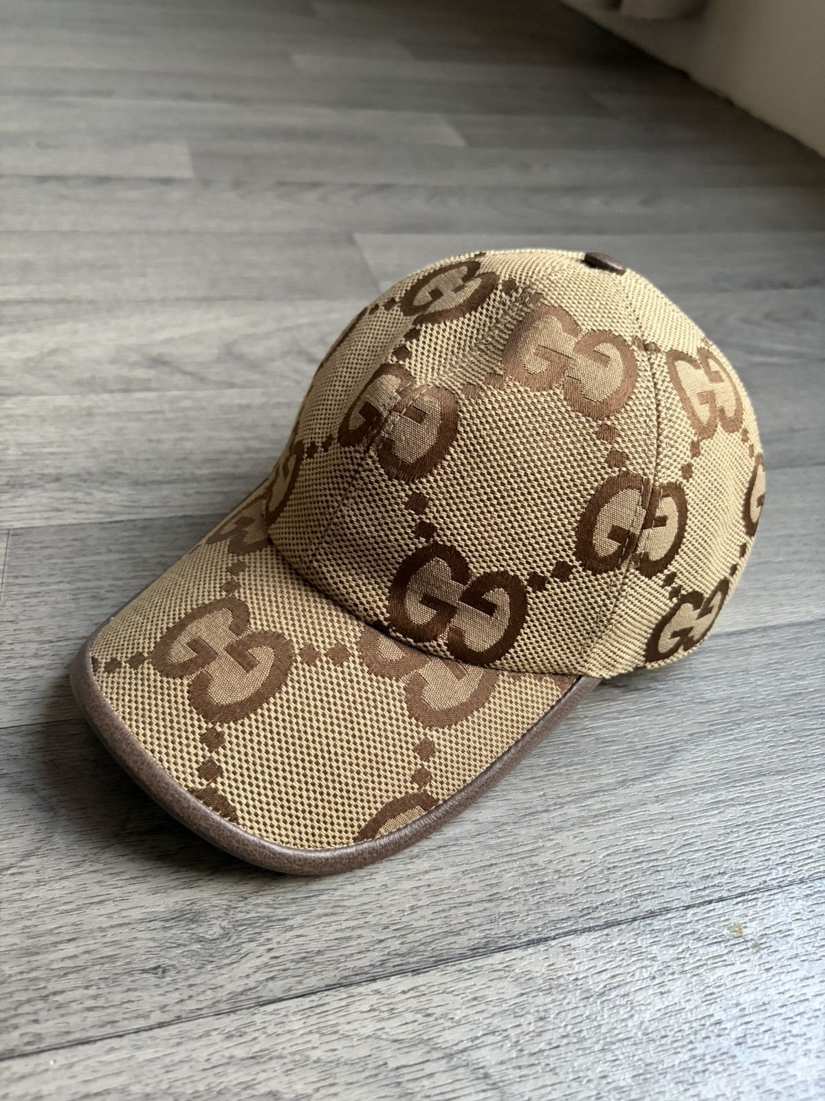 Gucci Gucci GG Canvas Monogram Cap – Beige/Brown – Size XS Size ONE SIZE - 4 Thumbnail