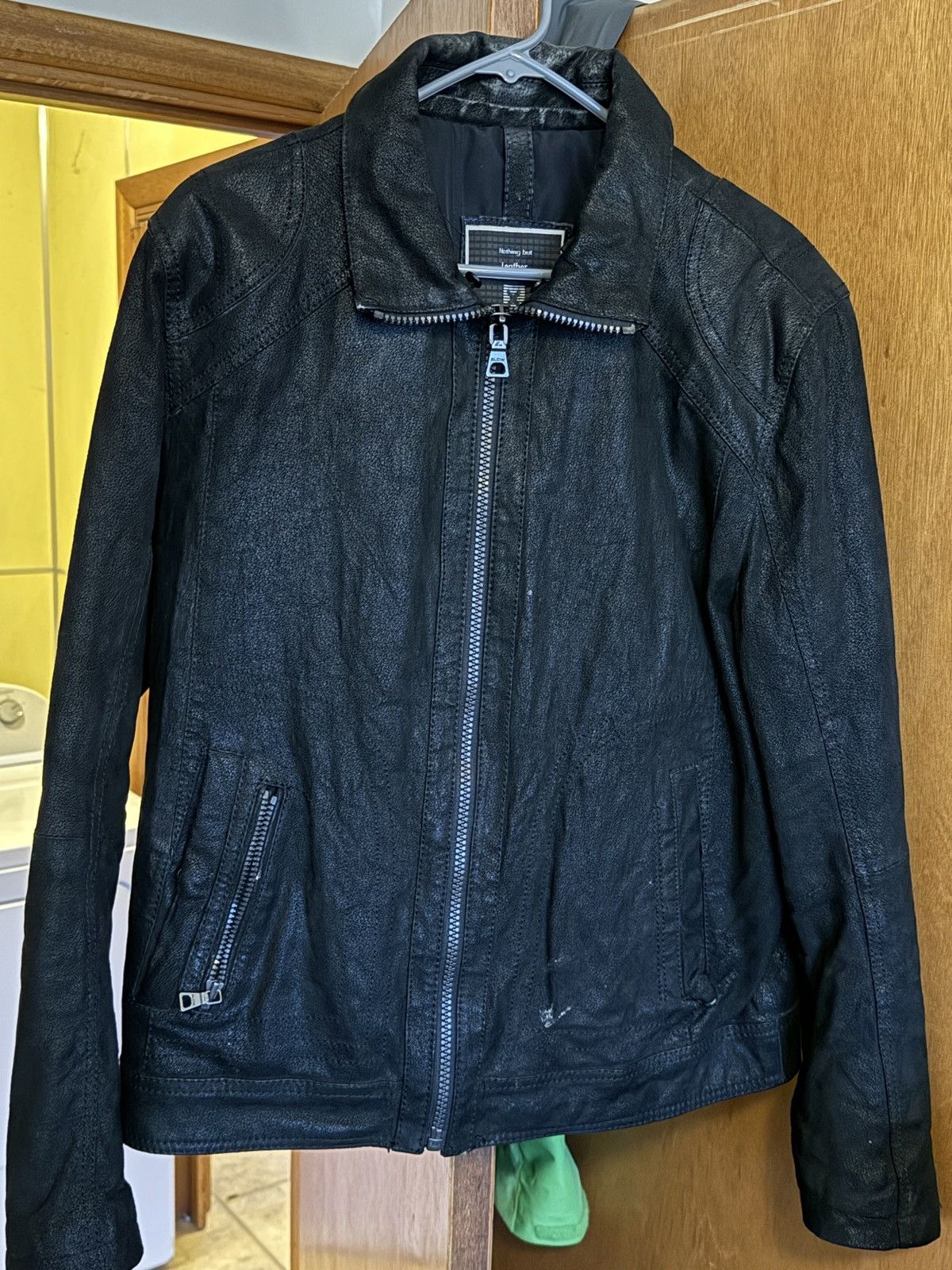 Other Vintage leather black men’s jacket Size US S / EU 44-46 / 1 - 1 Thumbnail