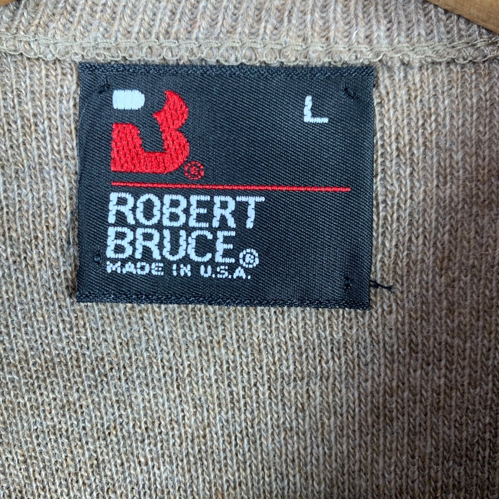 Vintage VINTAGE Robert Bruce 70s Orlon Acrylic Argyle V-Neck Sweater Vest Mens Large Brown Size US L / EU 52-54 / 3 - 2 Thumbnail