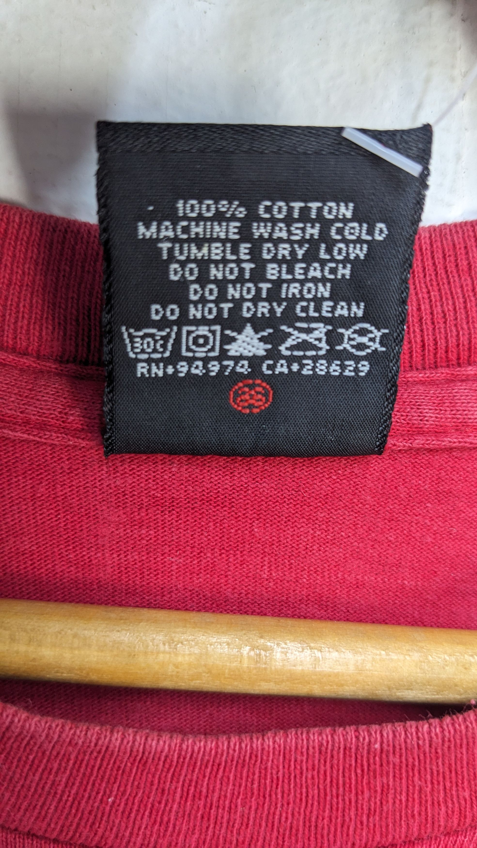 Stussy Vintage Stussy Big Print Logo Streetwear Red Tshirt Size US L / EU 52-54 / 3 - 6 Thumbnail