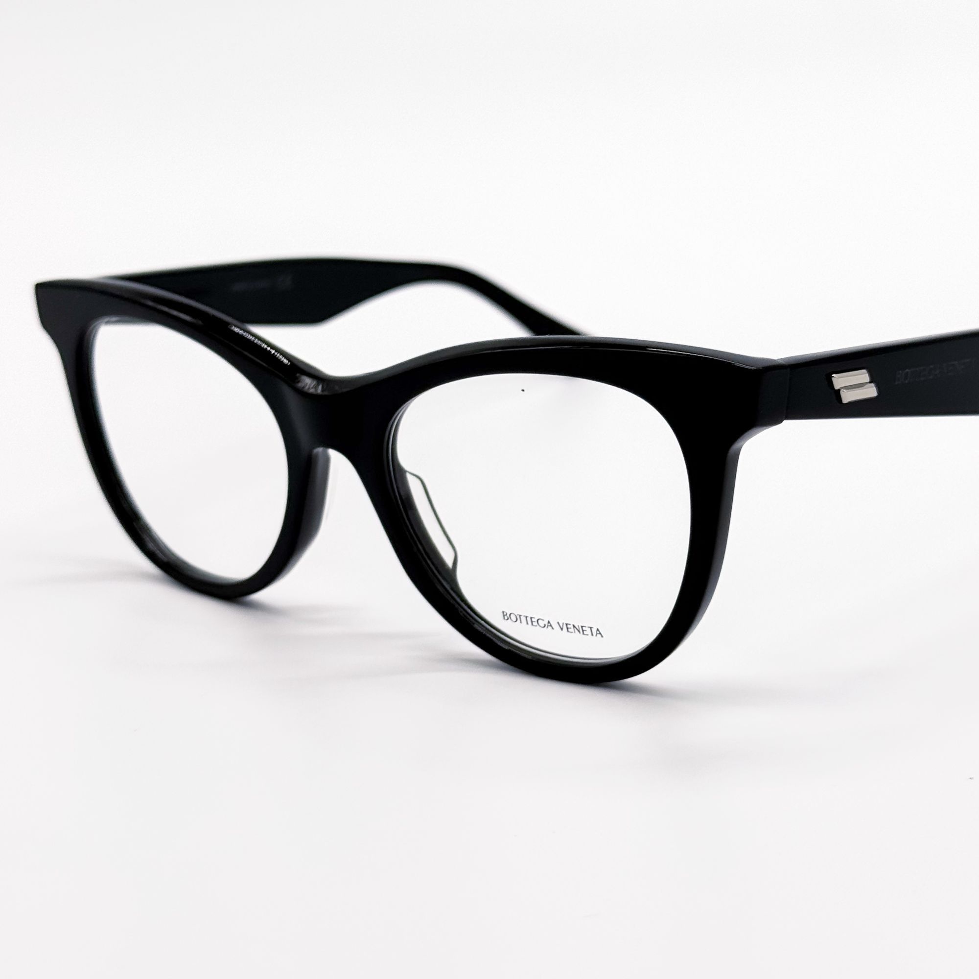 Bottega Veneta NEW BOTTEGA VENETA EYEGLASSES BV1064O 001 ROUND BLACK WOMEN Size ONE SIZE - 4 Thumbnail