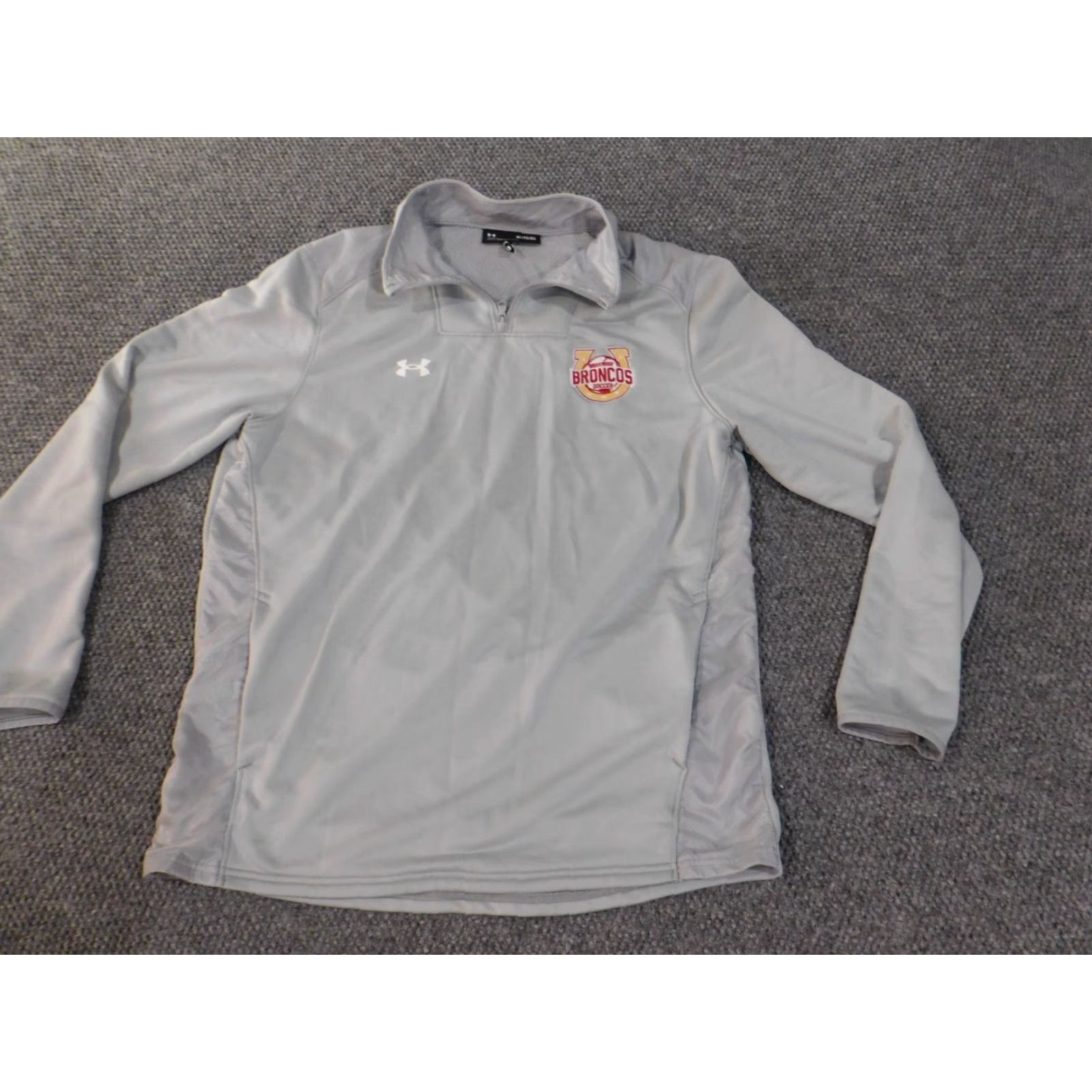 Under Armour Under Armour Sweatshirt Mens XL gray 1/4 Zip Classic Logo Pullover Regular Size US XL / EU 56 / 4 - 2 Thumbnail