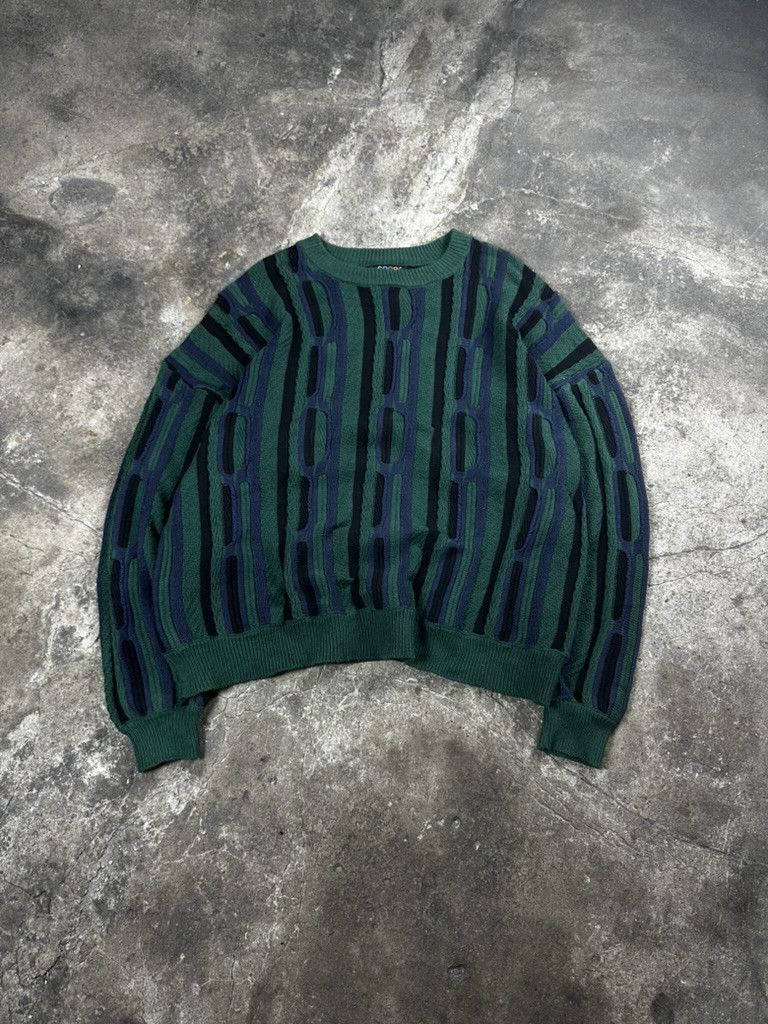 Coogi Vintage Coogi Wool 3D Cable Knit Sweater Size US L / EU 52-54 / 3 - 1 Thumbnail