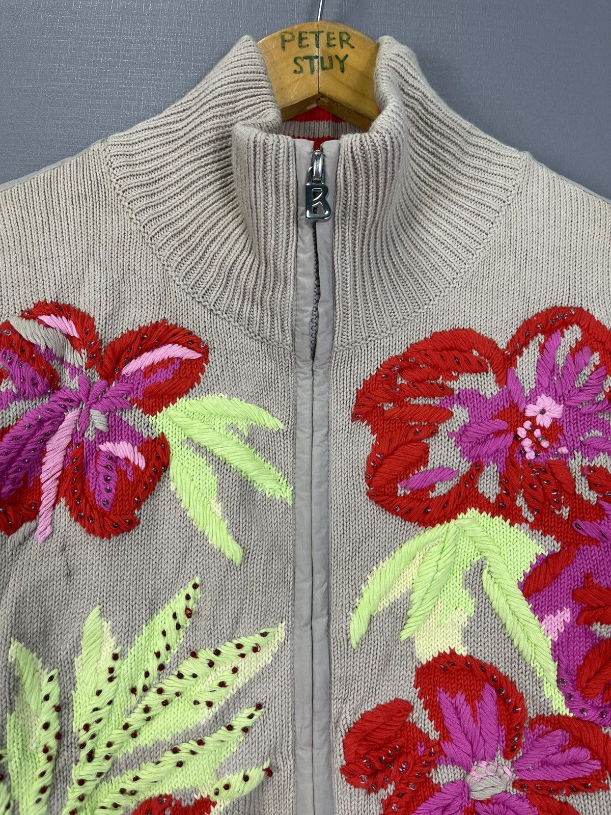 Bogner Bogner knitted Flower Sweater Size US S / EU 44-46 / 1 - 6 Thumbnail