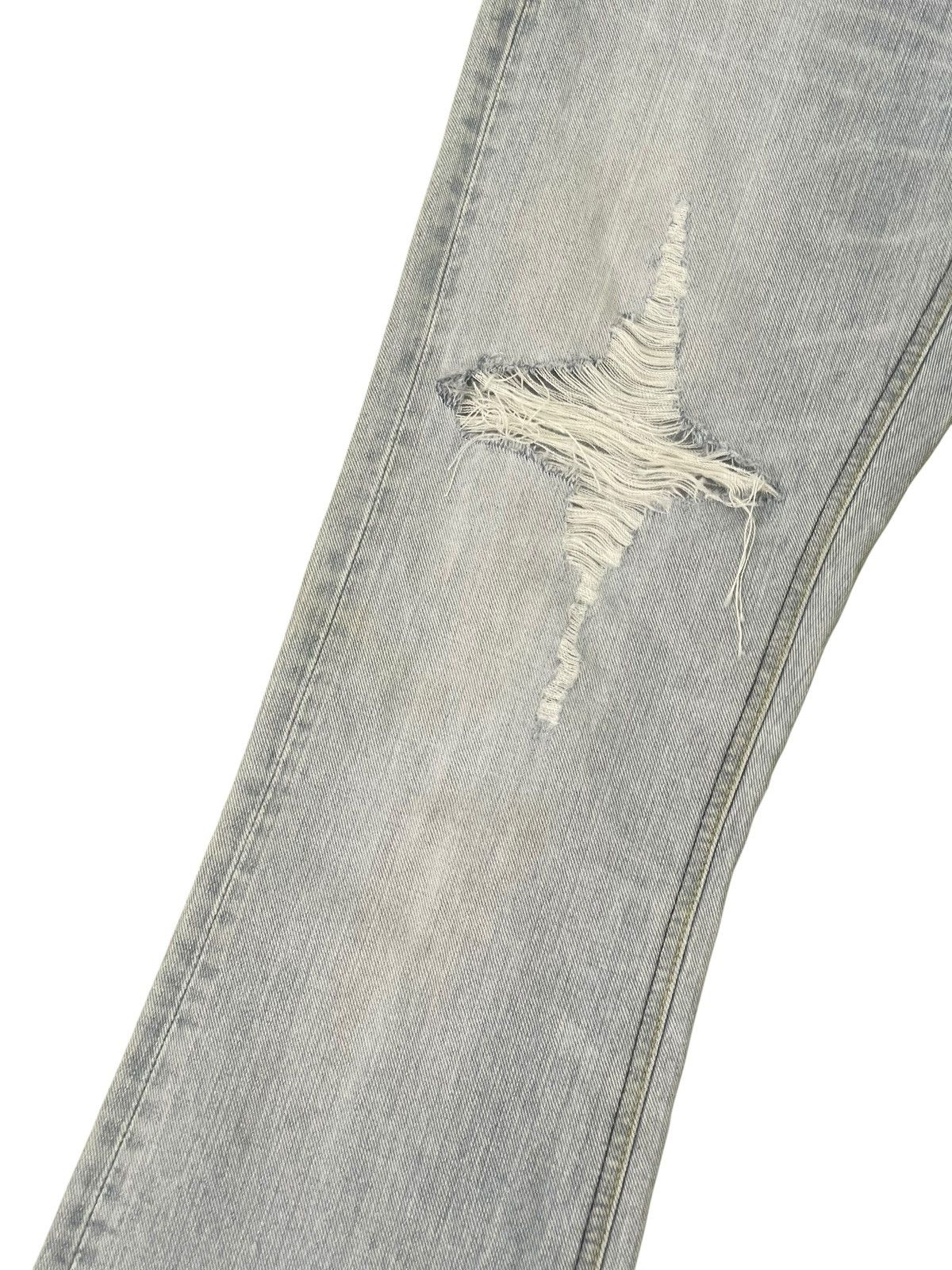 Japanese Brand Flare Jeans Lee Japan Distress Boot Cut 2🟦3 Size US 30 / EU 46 - 6 Thumbnail