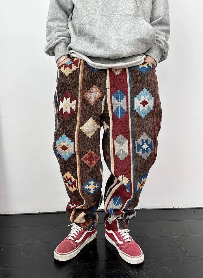 Japanese Brand Retro y2k bohemian hippie pants hip hop Size US 32 / EU 48 - 4 Thumbnail