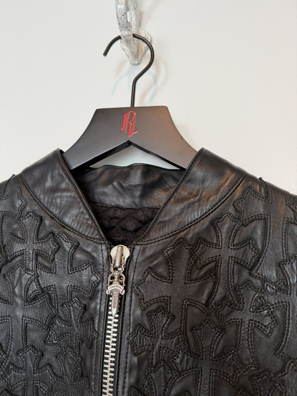Chrome Hearts LEATHER PATCHED VEST Size US M / EU 48-50 / 2 - 3 Thumbnail