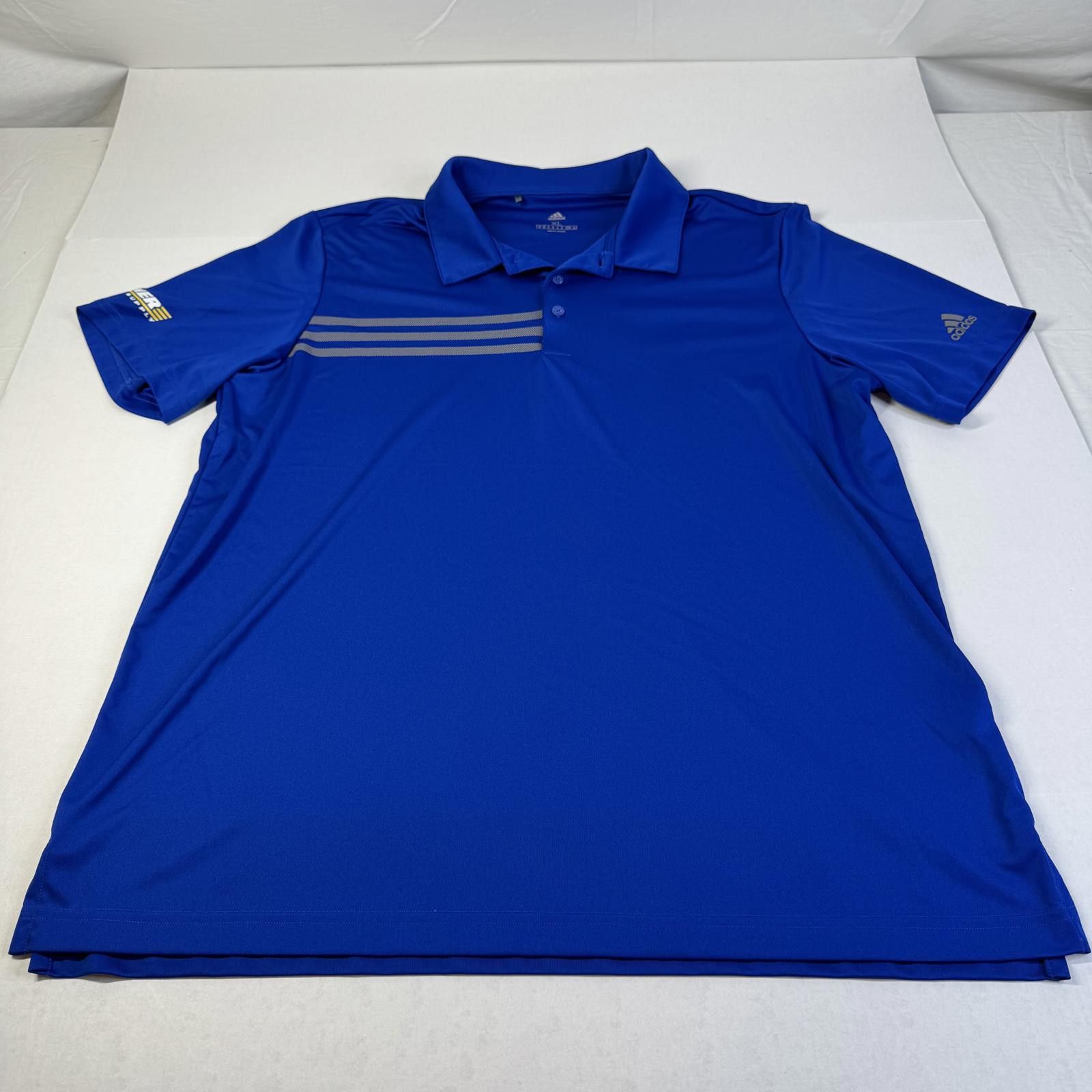 Designer Adidas Men’s Blue Half Button Up Warner Electric Supply XL Size US XL / EU 56 / 4 - 1 Thumbnail